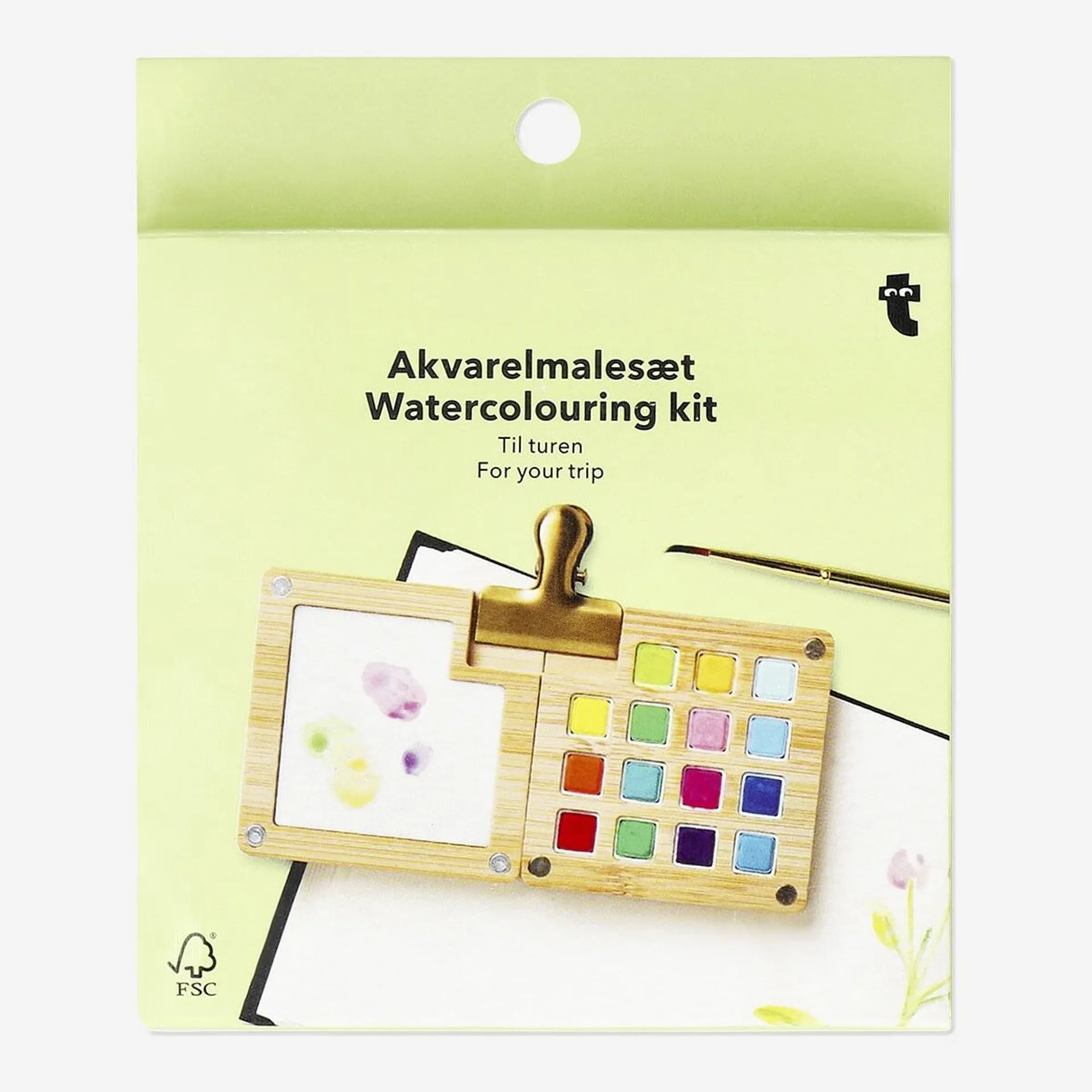 Mini watercolouring kit