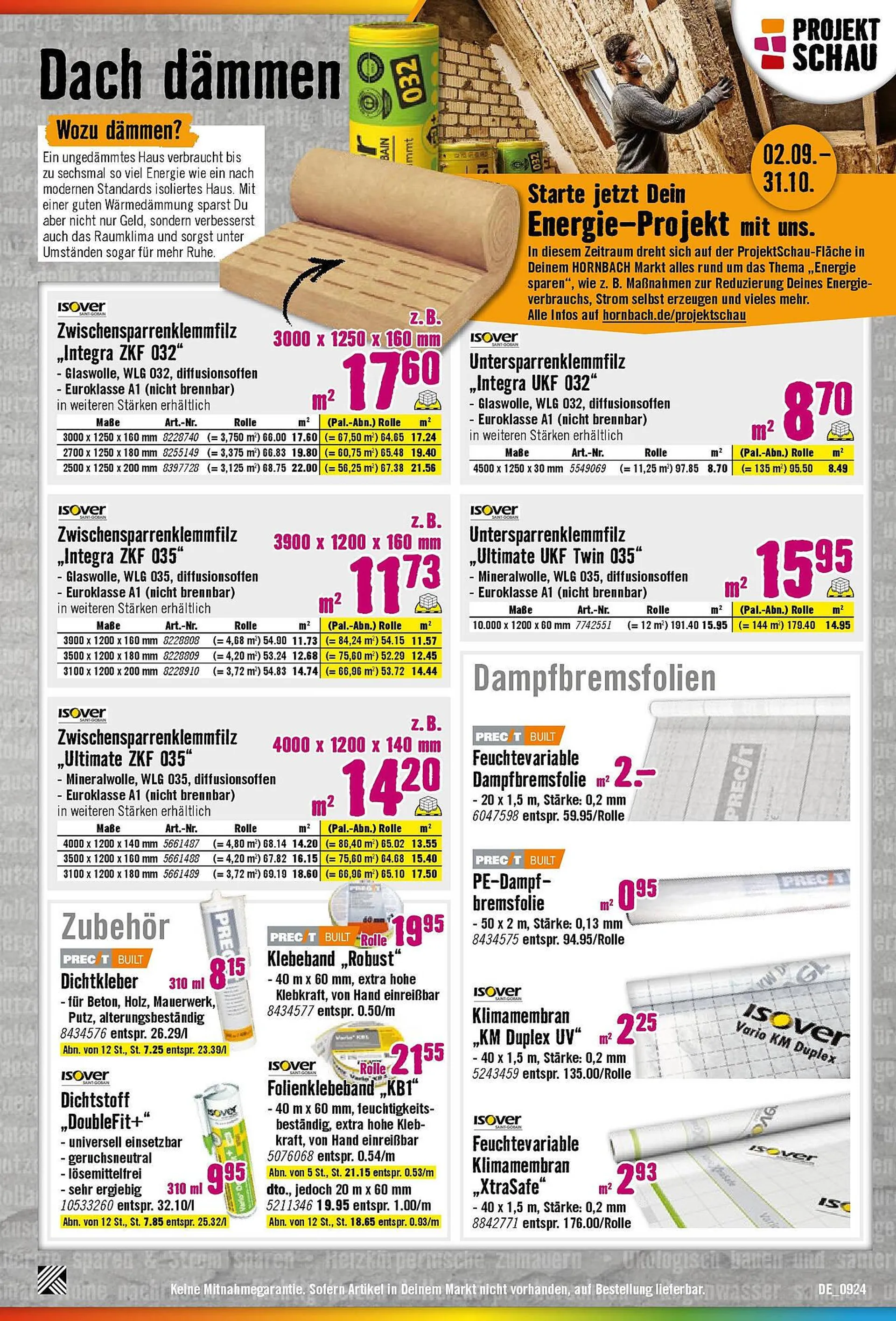 Hornbach Prospekt von 27. August bis 24. September 2024 - Prospekt seite 2