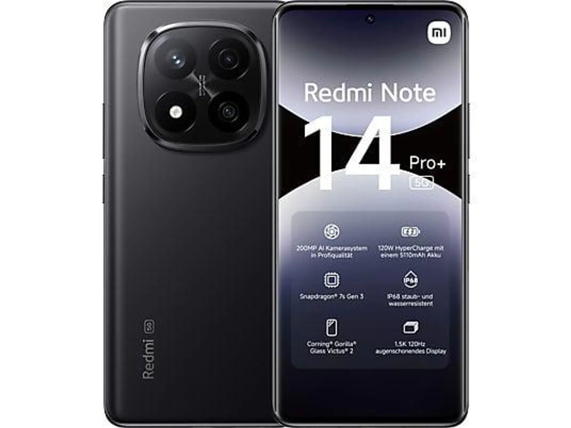 XIAOMI Redmi Note 14 Pro+ 5G 256 GB Midnight black Dual SIM