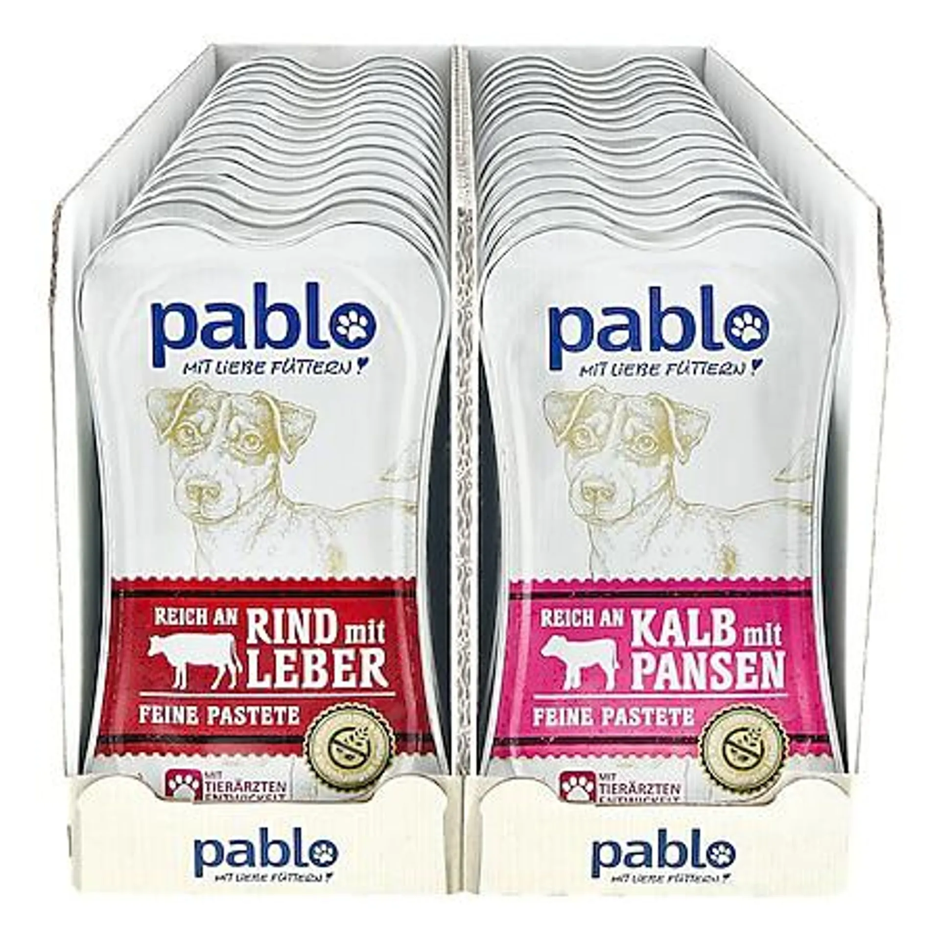 Pablo Hundenahrung Pastete 175 g, verschiedene Sorten, 30er Pack