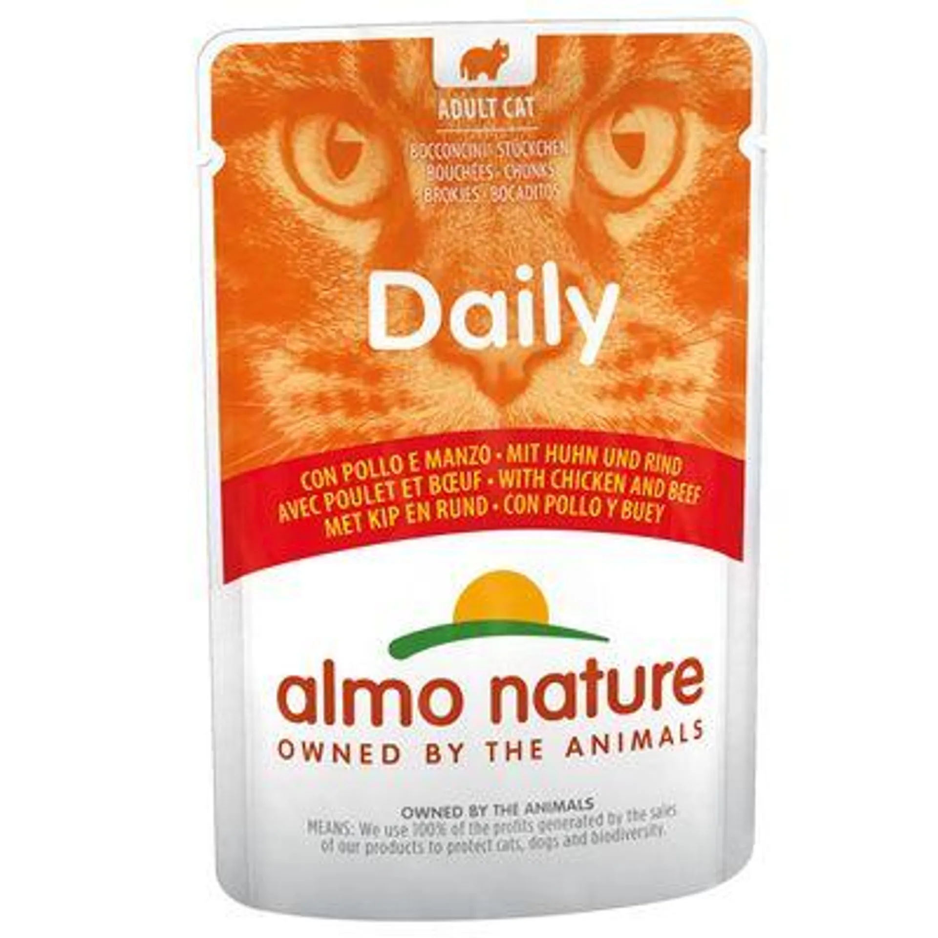 20 + 4 gratis! 24 x 70 g Almo Nature Daily Menu Pouch