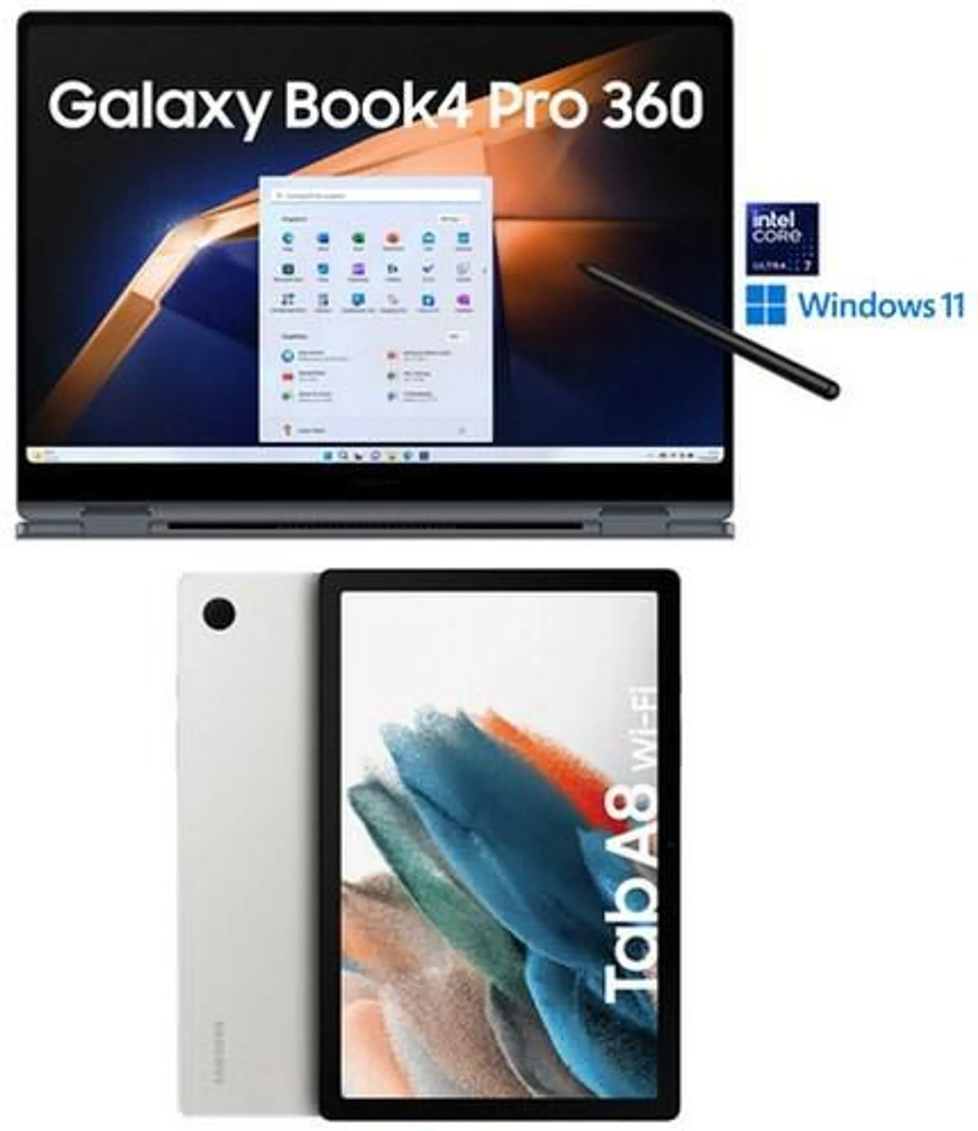 Samsung Galaxy Book4 Pro 360 NP960QGK-KG2DE 40,62 cm (16") 2 in 1 Convertible-Notebook moonstone gray inkl.