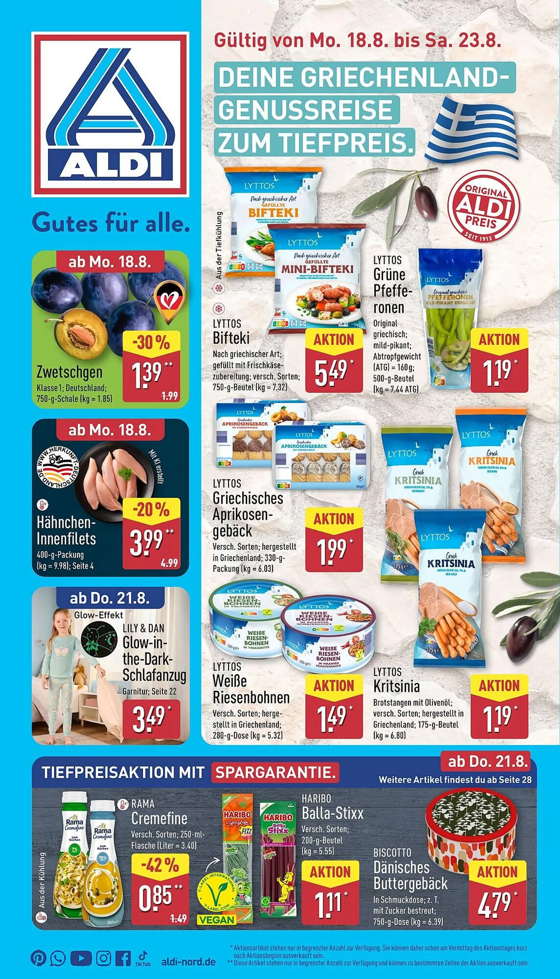 Aldi Nord Prospekt von 18. August bis 23. August 2025 - Prospekt seite 1