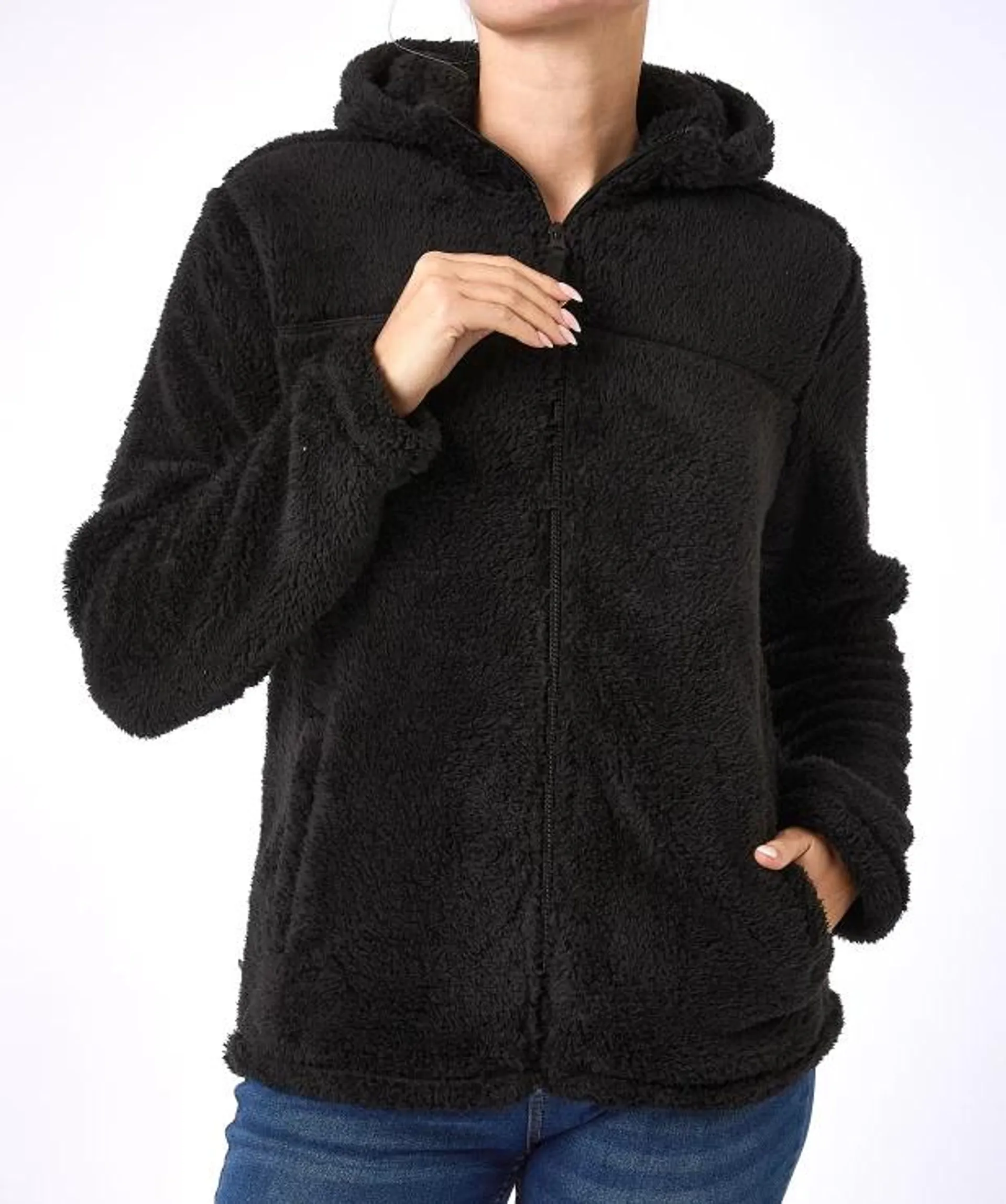 Flauschige Fleecejacke