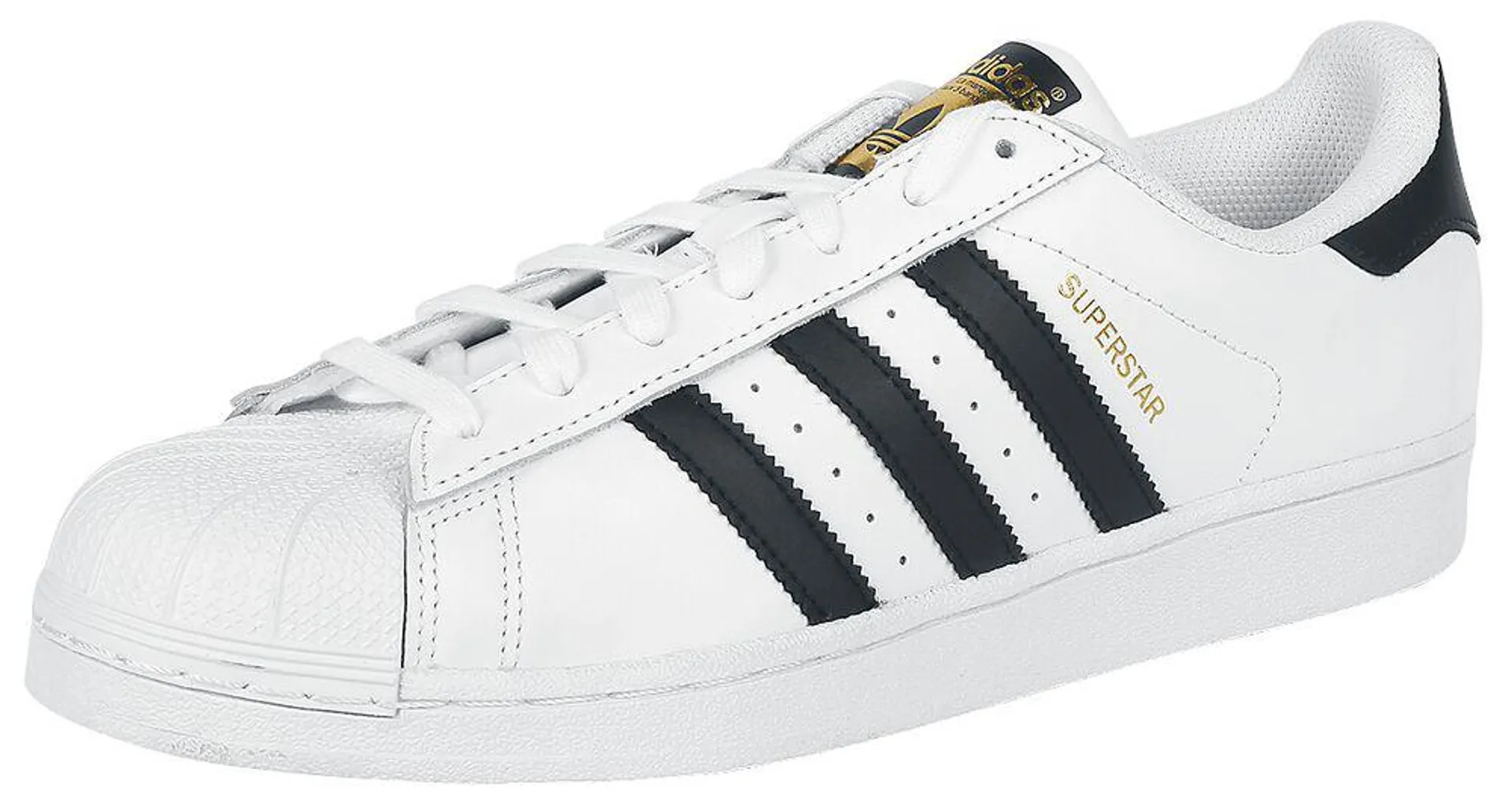 "Superstar" Sneaker weiß/schwarz von Adidas