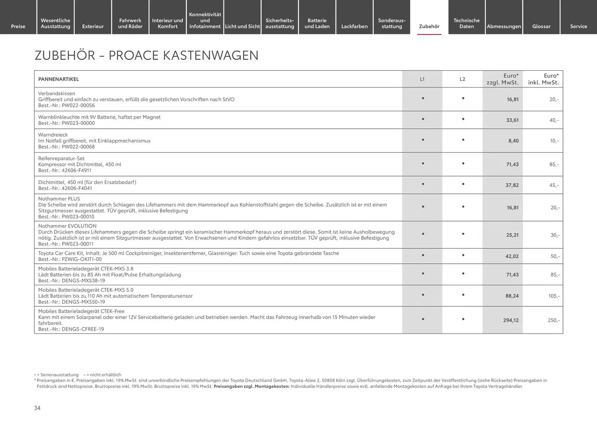 Toyota Prospekt von 13. November bis 13. November 2025 - Prospekt seite 34