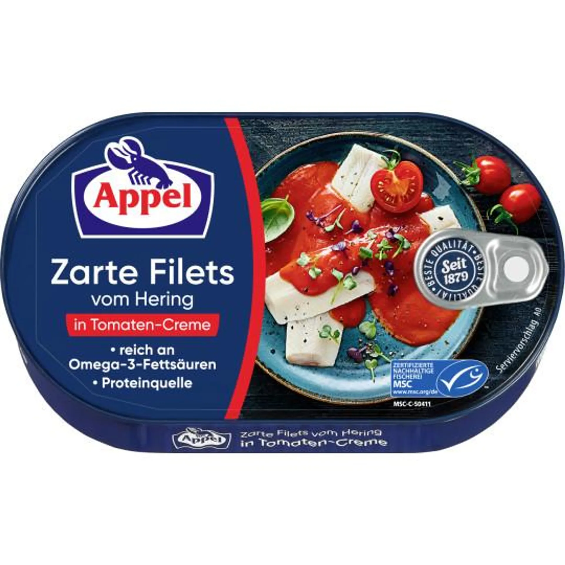 Appel zarte Heringsfilets in Tomaten-Creme 200G