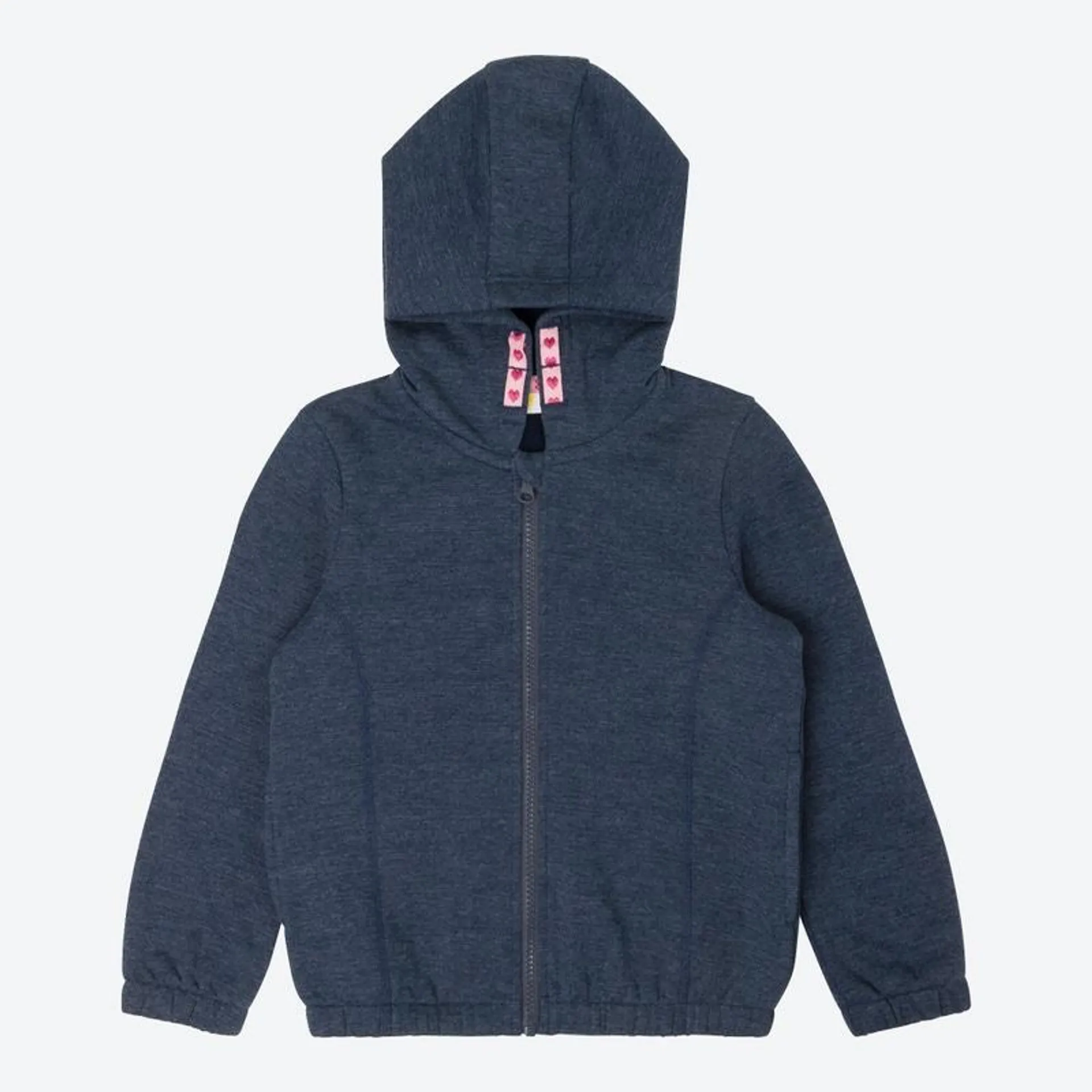 Kinder-Mädchen-Sweatjacke mit Kapuze