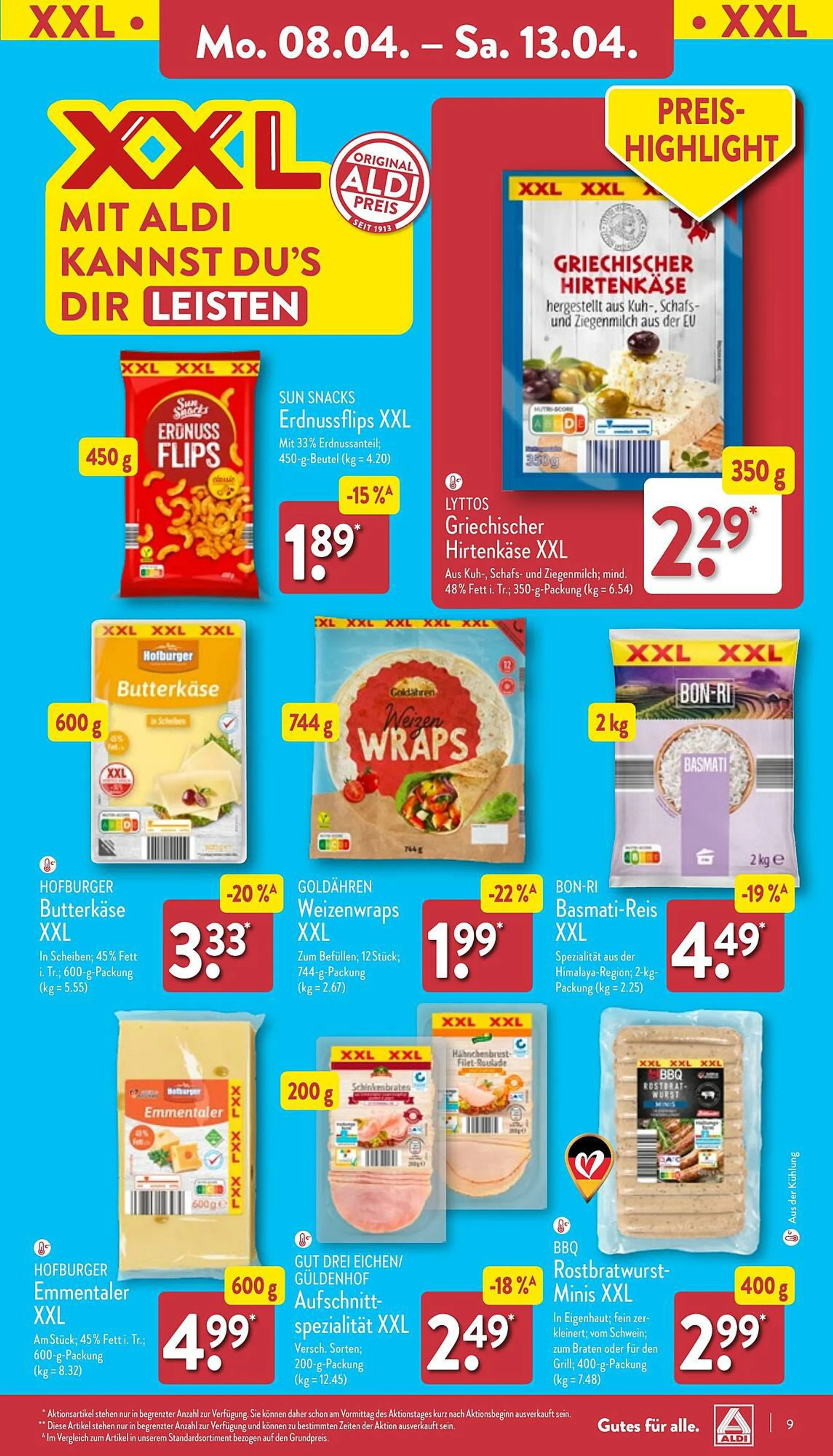 Aldi Nord Prospekt von 8. April bis 13. April 2024 - Prospekt seite 9