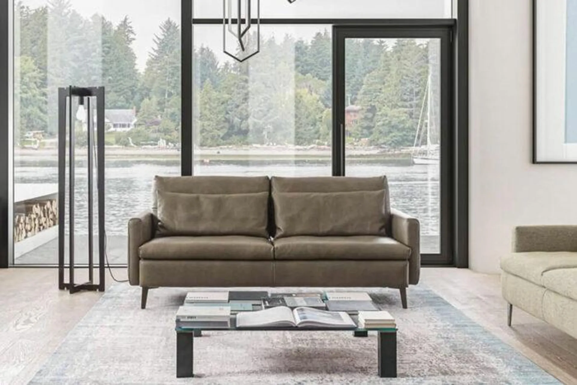 Leder Sofa WK Wohnen Cremosa 501