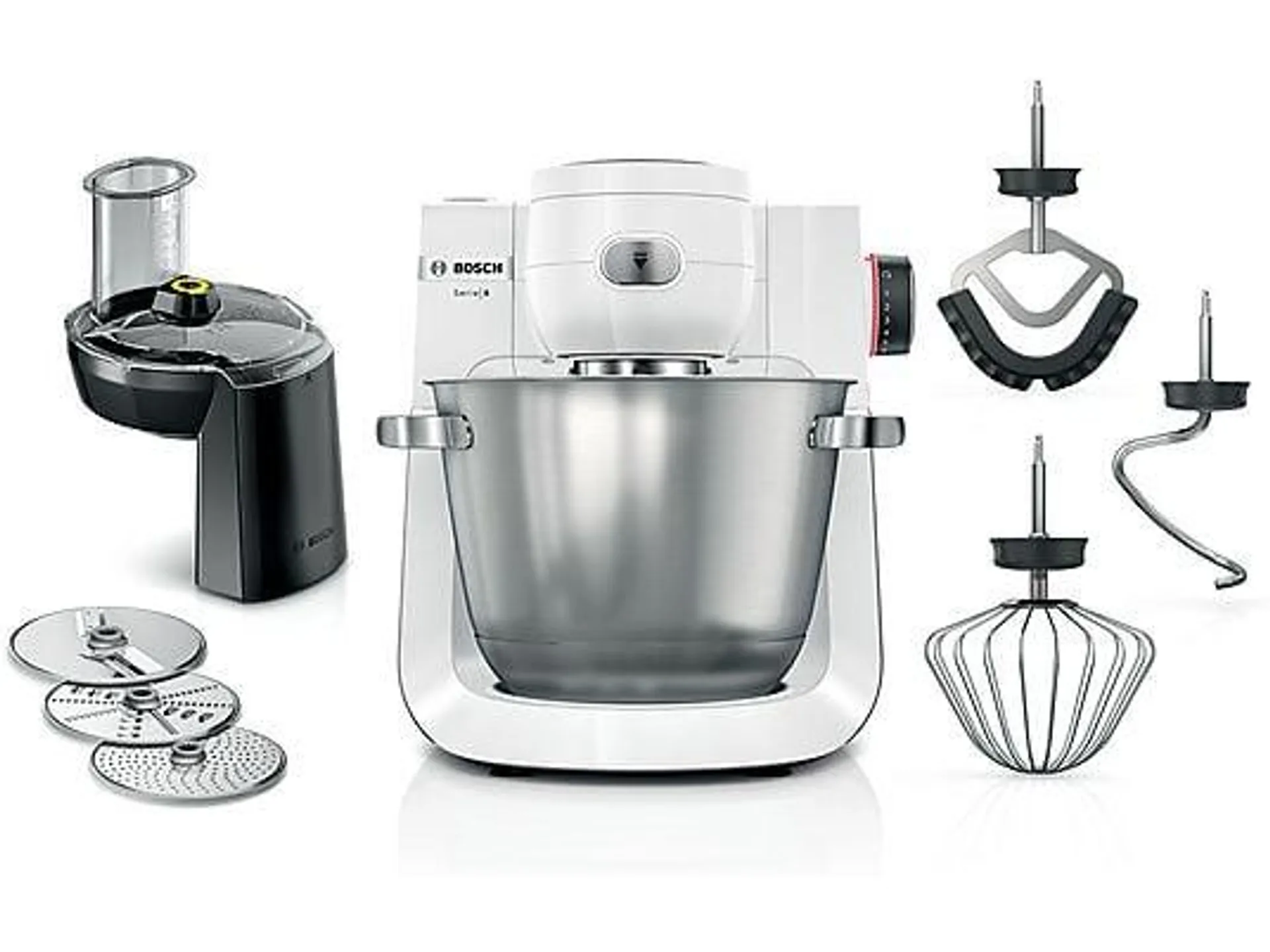 BOSCH MUMS6EW13D Serie 6 Küchenmaschine White (Rührschüsselkapazität: 5,5 l, 1600 Watt)