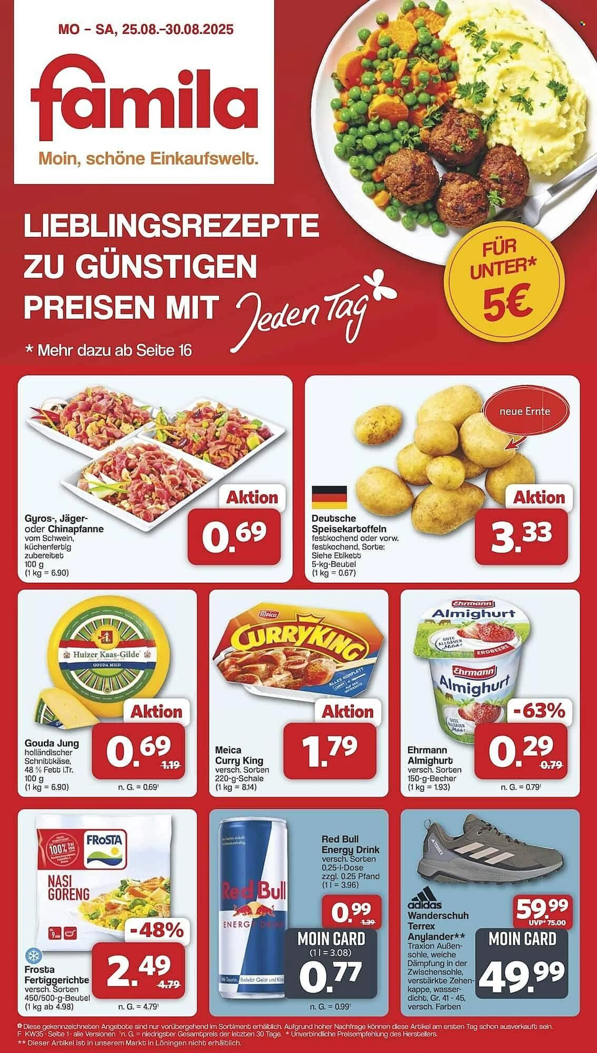 Famila Nord Ost Prospekt von 25. August bis 30. August 2025 - Prospekt seite 1