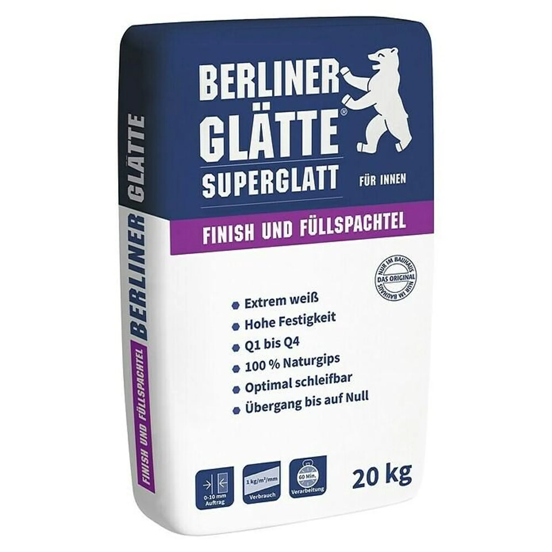 Berliner Glätte Füll- & Glättspachtel Finish Superglatt