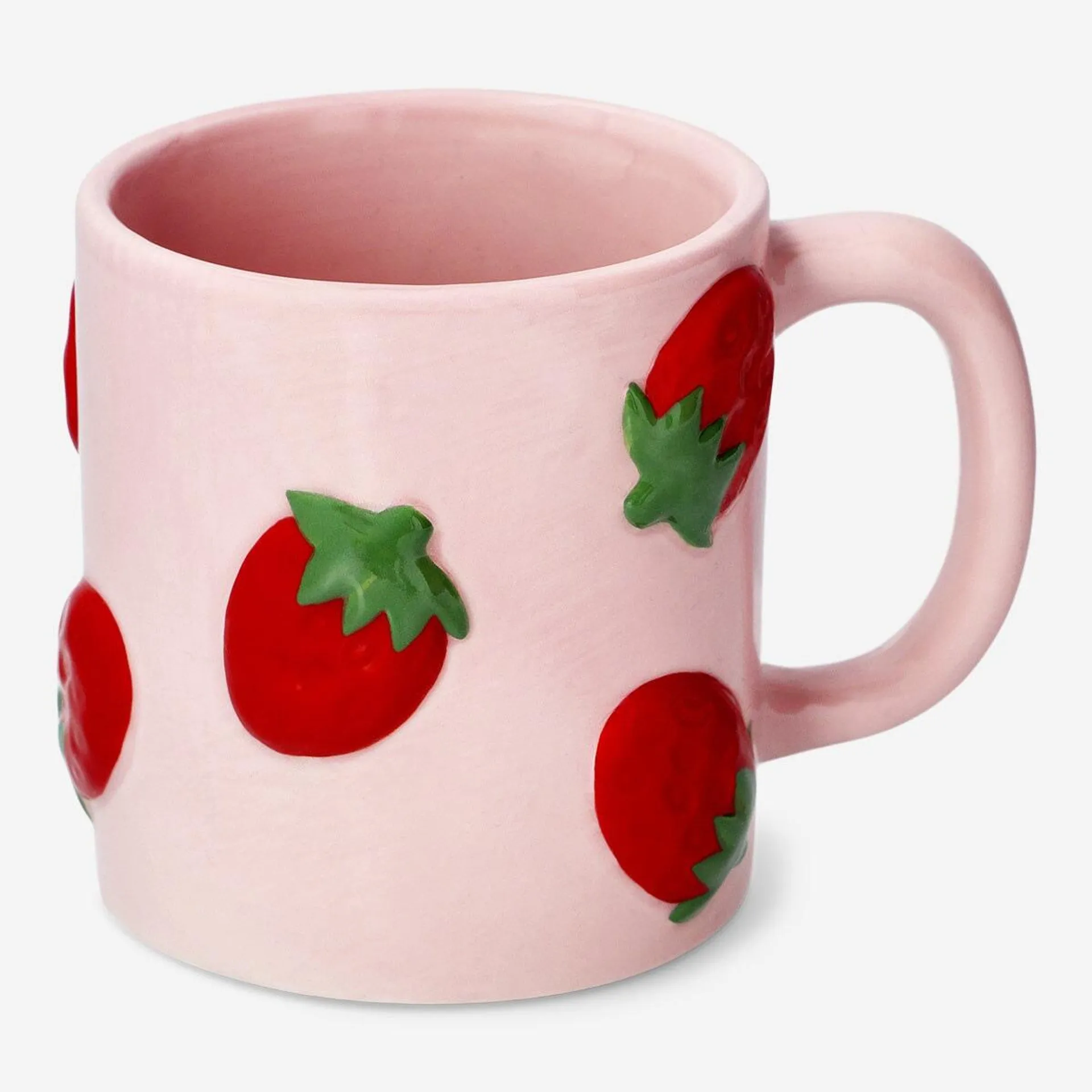 Mug with embossed strawberries - 400 ml