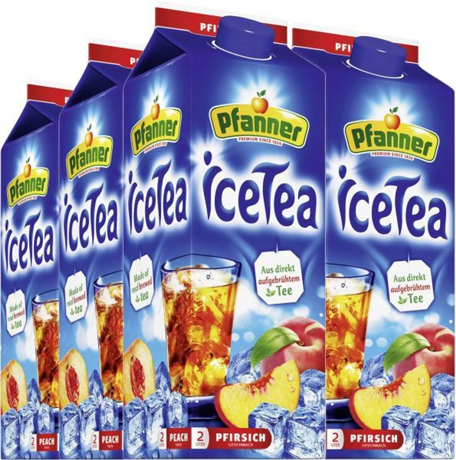 Pfanner Eistee Pfirsich 6 x 2 l