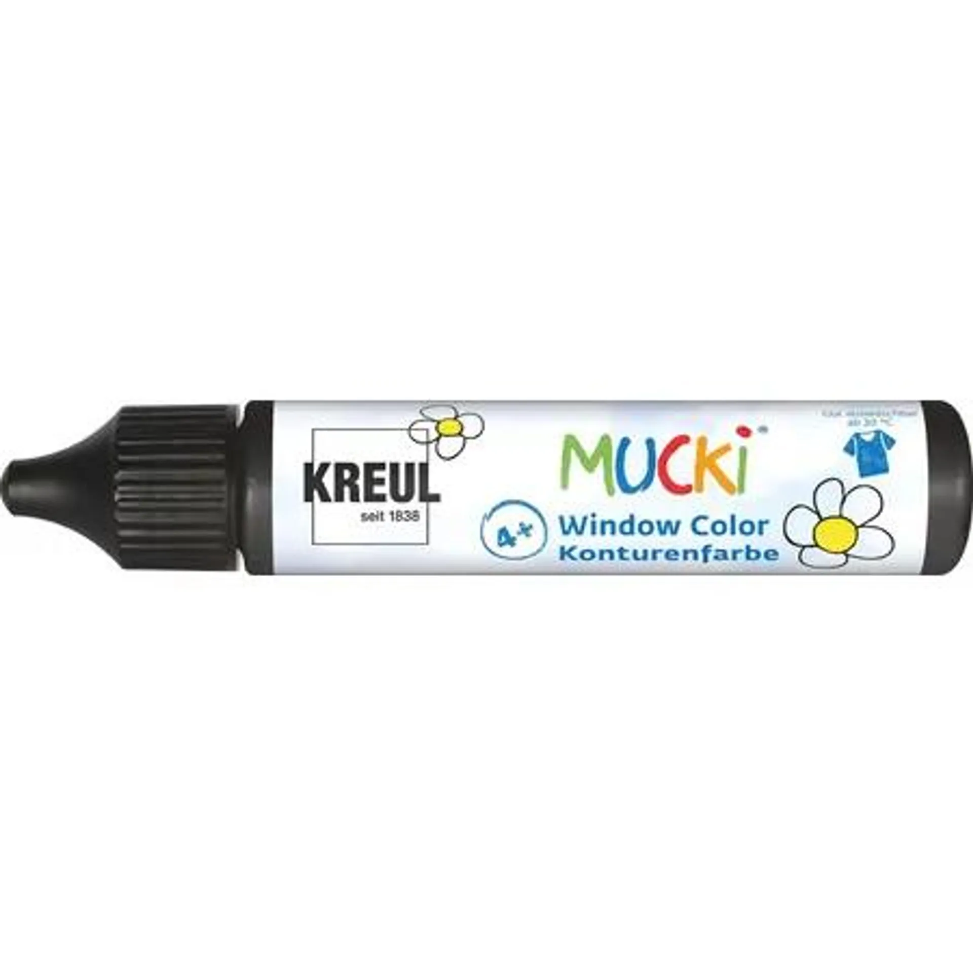 MUCKI Window Color Konturenfarbe Schwarz 29 ml Pen