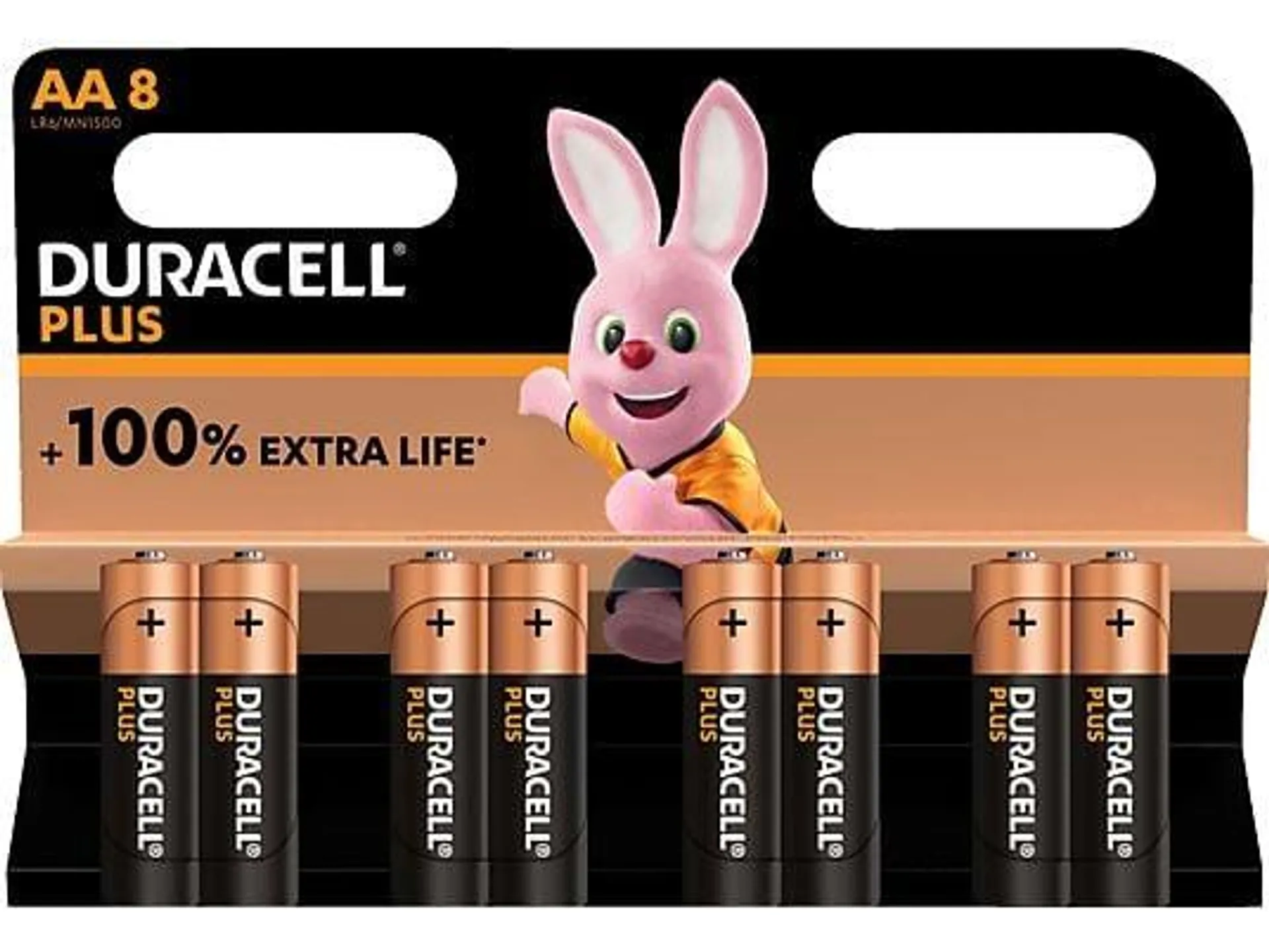 DURACELL 140899 AA Batterie, Alkaline, 1.5V Volt 8 Stück