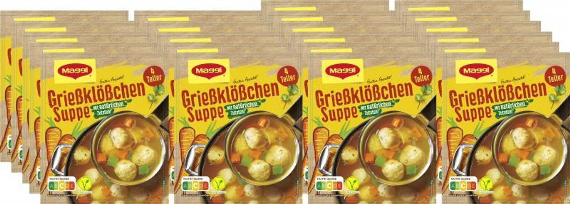 Maggi Guten Appetit Grießklößchen Suppe 22 x 0,05 kg