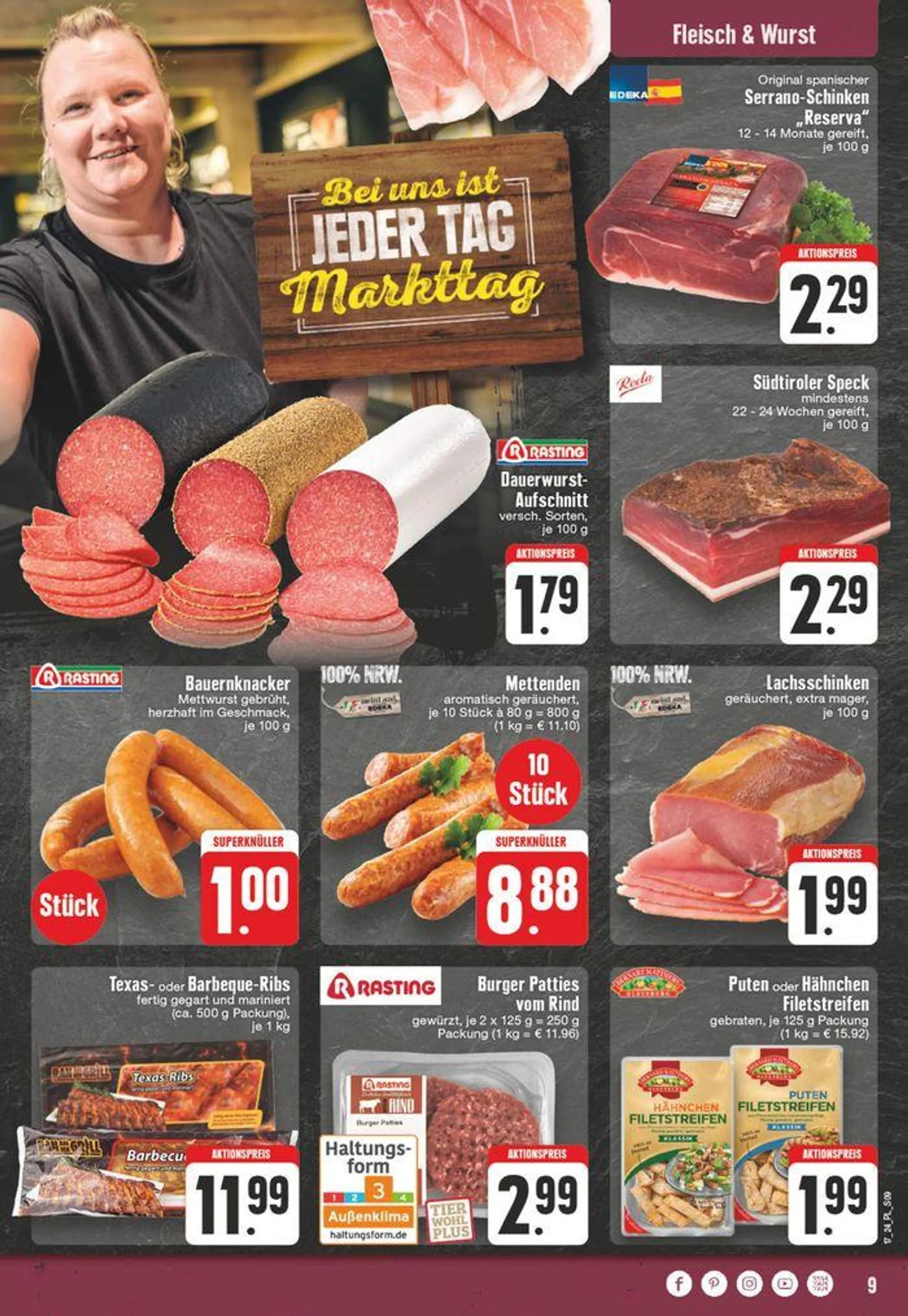 Edeka flugblatt von 21. April bis 27. April 2024 - Prospekt seite 9