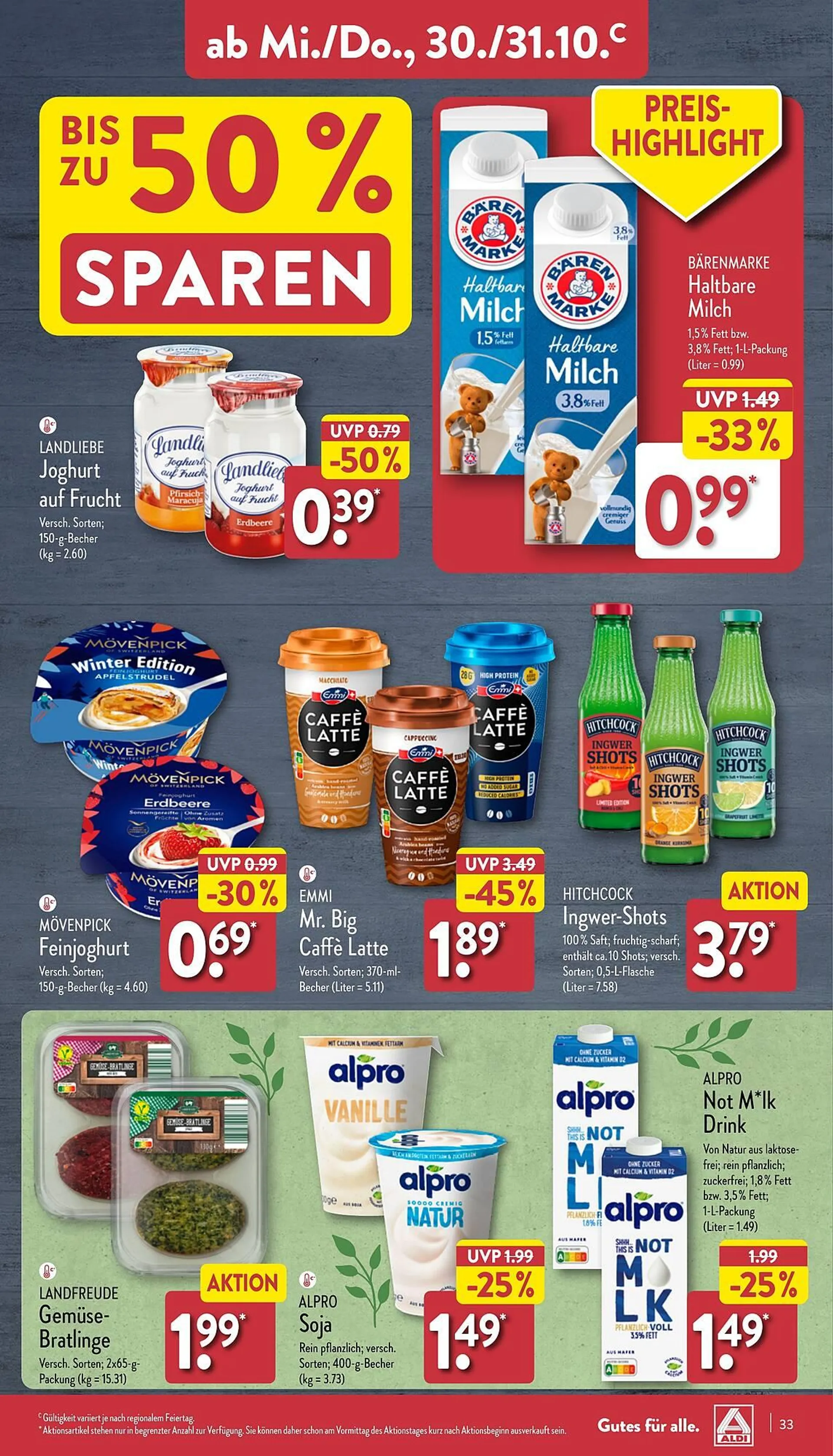 Aldi Nord Prospekt von 28. Oktober bis 2. November 2024 - Prospekt seite 33