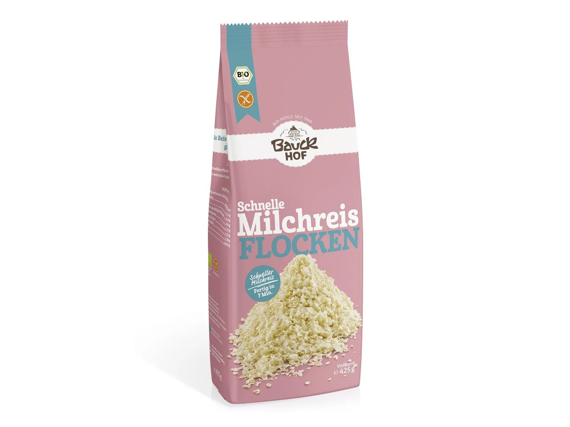 Bauckhof Schnelle Milchreisflocken Glutenfrei 425g