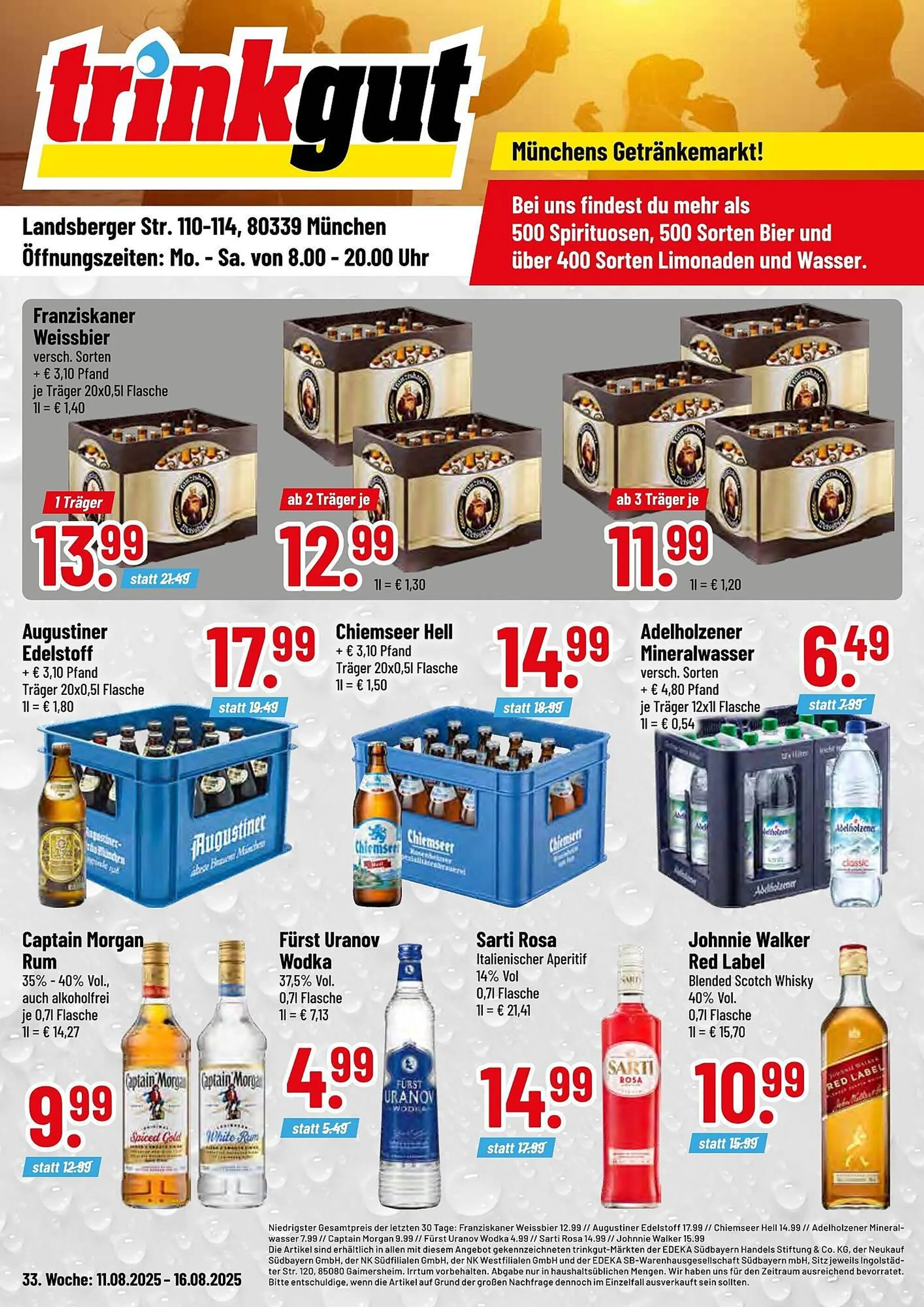 trinkgut Prospekt von 11. August bis 16. August 2025 - Prospekt seite 1