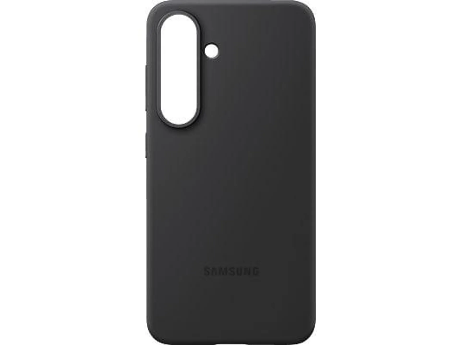 SAMSUNG Silicone Case, Backcover, Samsung, Galaxy S25, Black