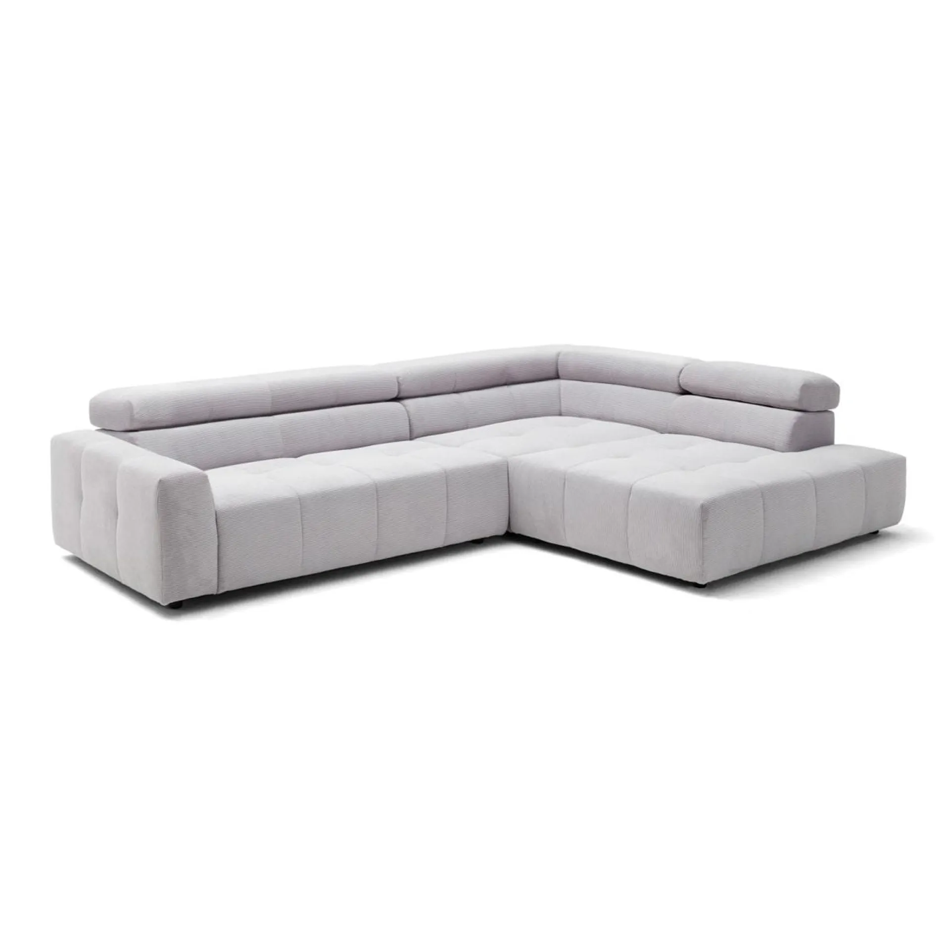 Ecksofa DENVER 311 x 219 cm grau