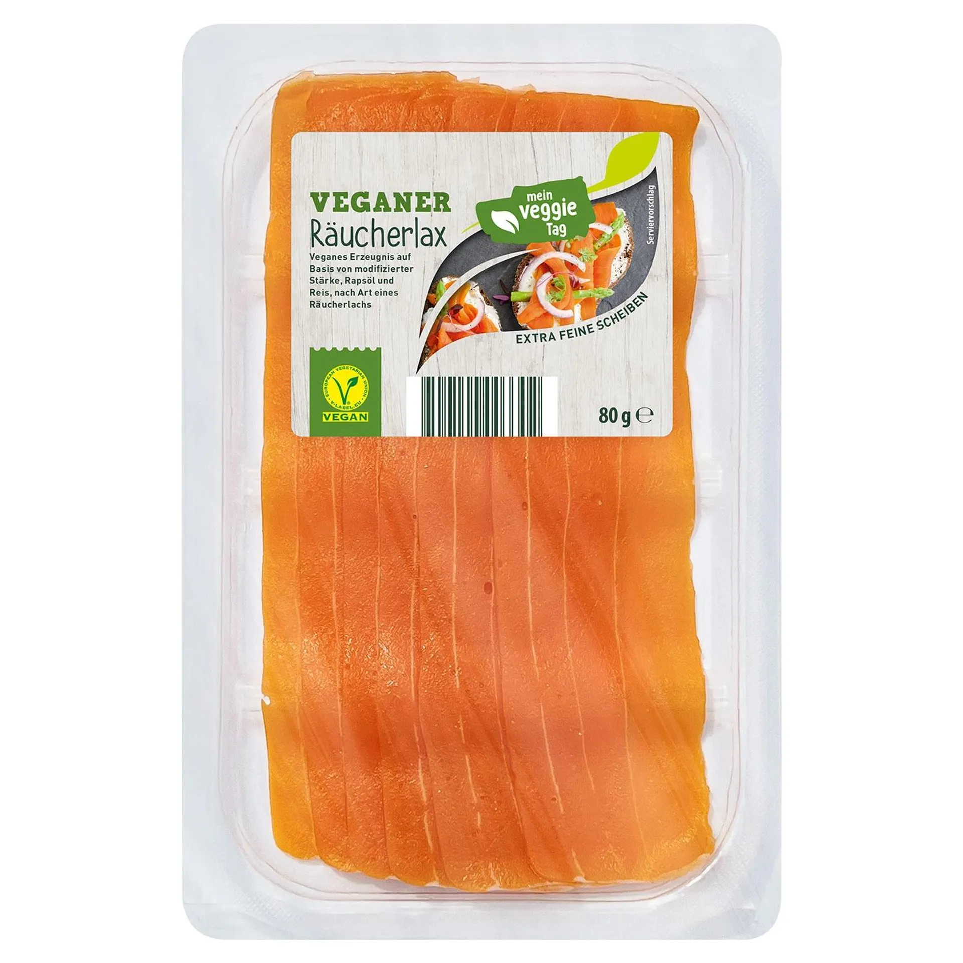 MEIN VEGGIE TAG Veganer Räucherlax 80 g