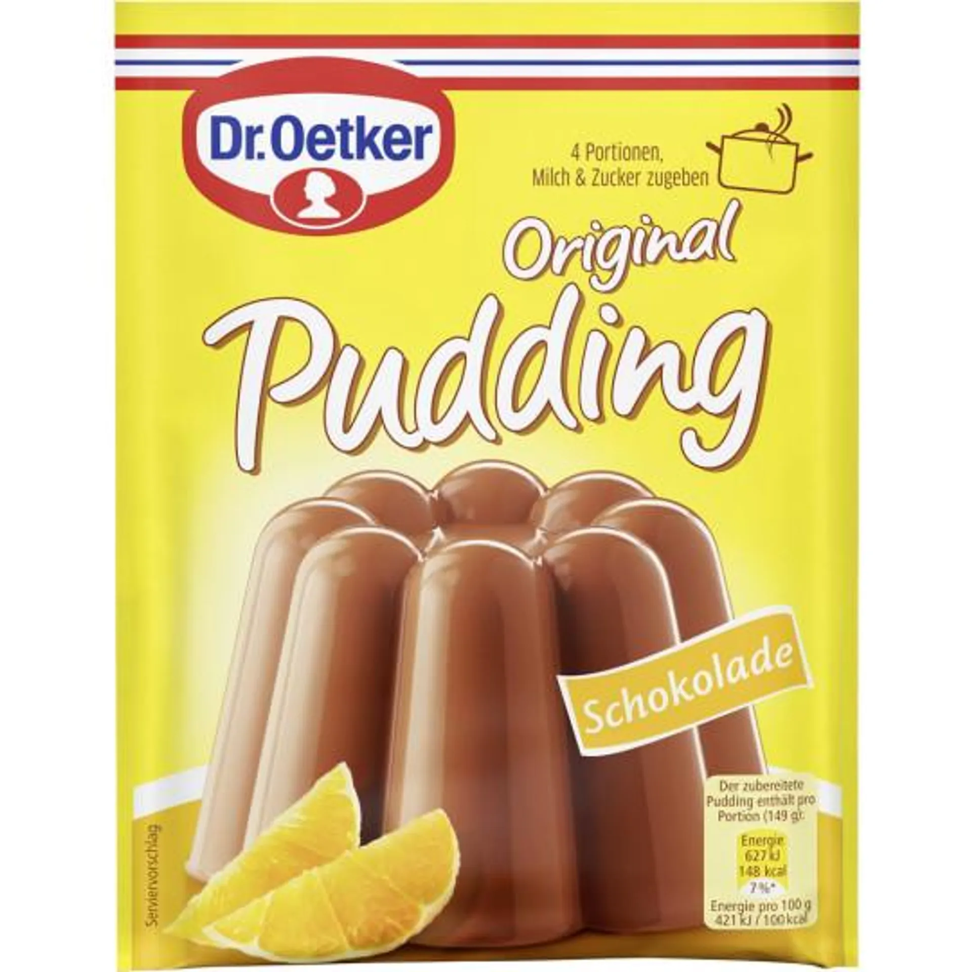 Dr.Oetker Original Puddingpulver Schokolade 3ST 133G