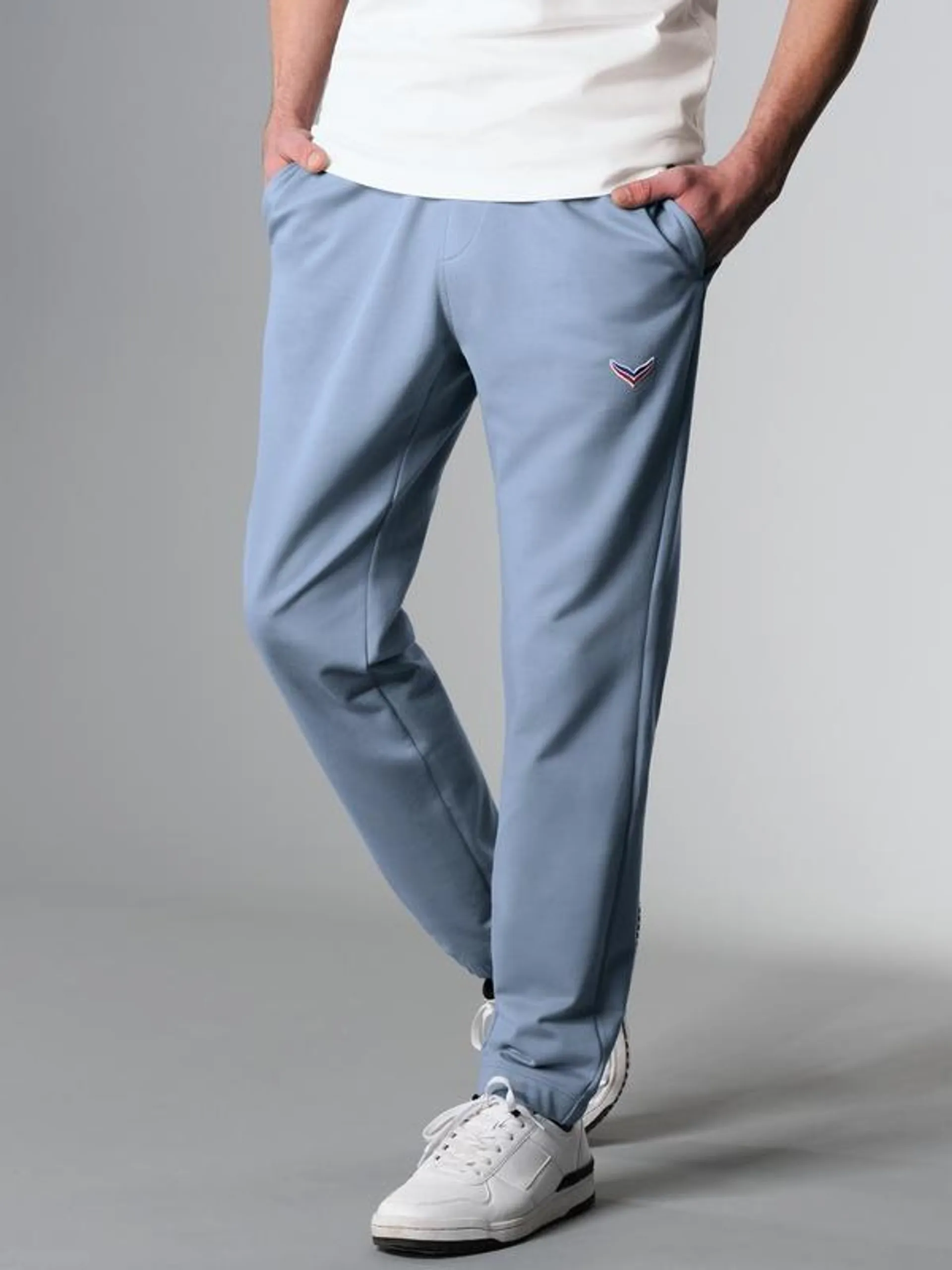 Jogginghose mit praktischem Kordelzug Pearl-blue