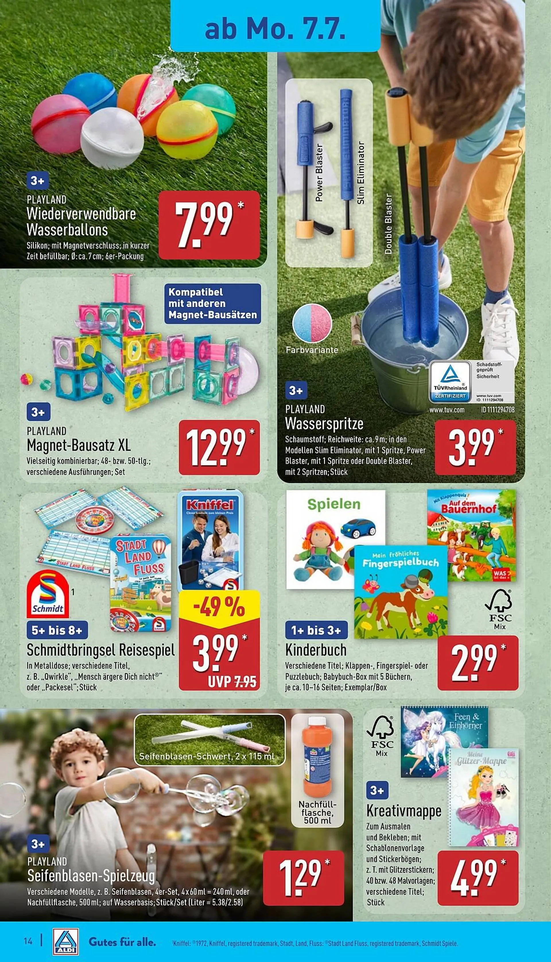 Aldi Nord Prospekt von 7. Juli bis 12. Juli 2025 - Prospekt seite 14