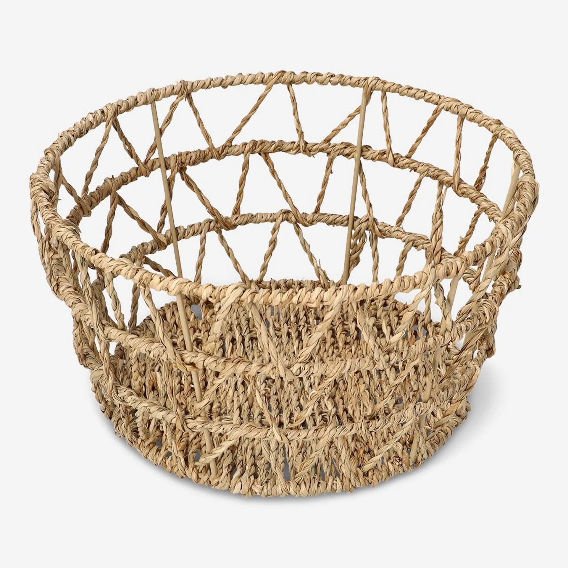 Round seagrass basket - 25 cm