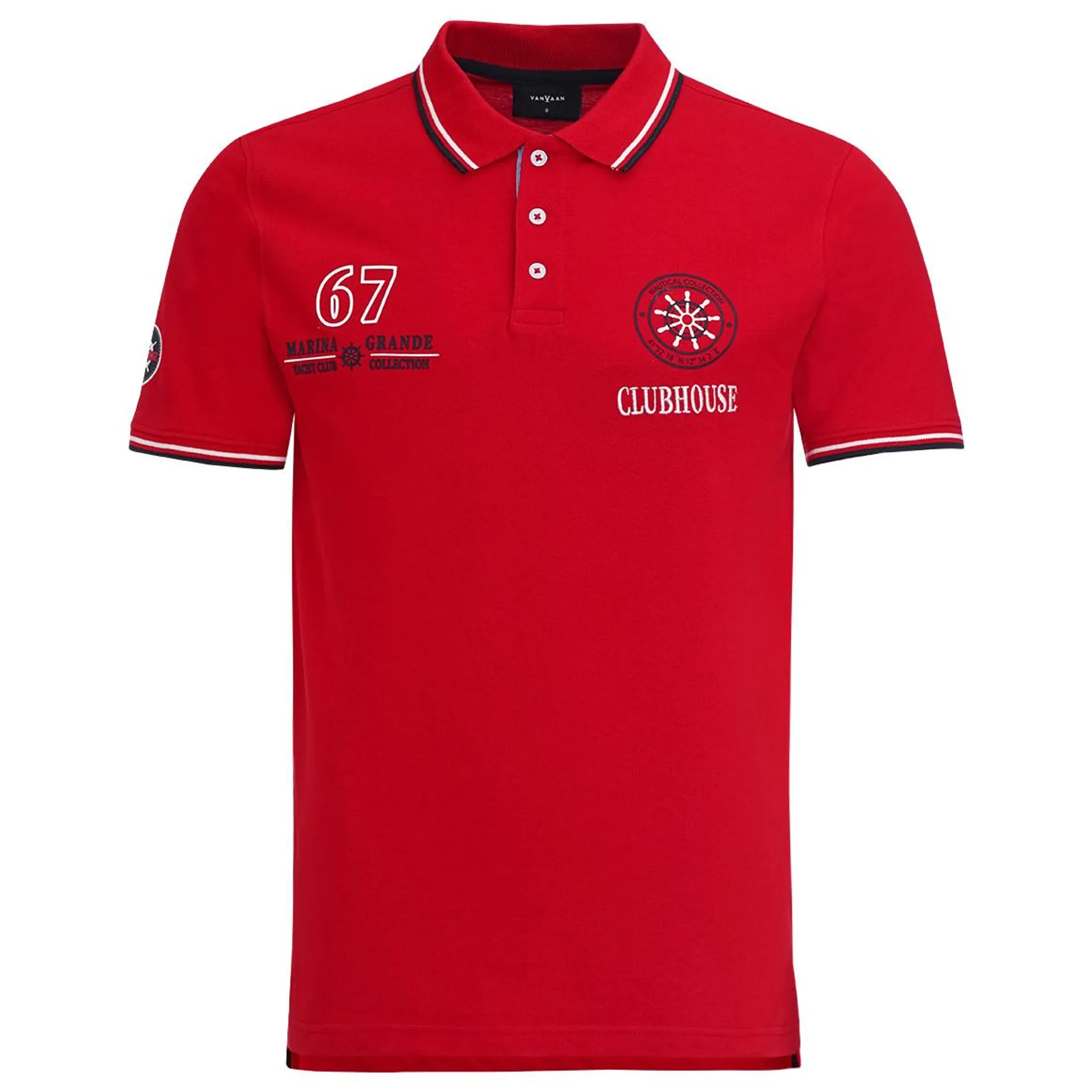 Herren Poloshirt mit Print