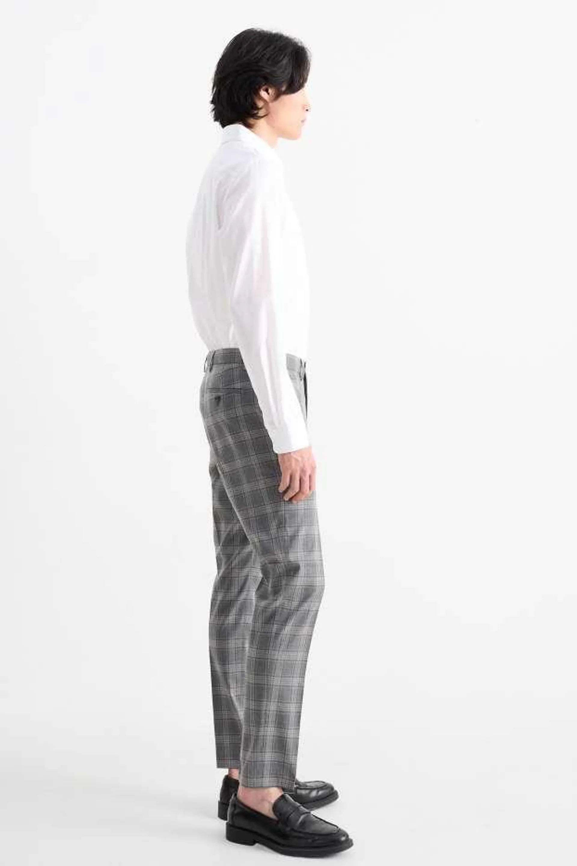 Mix-and-match suit trousers - slim fit - Flex - check