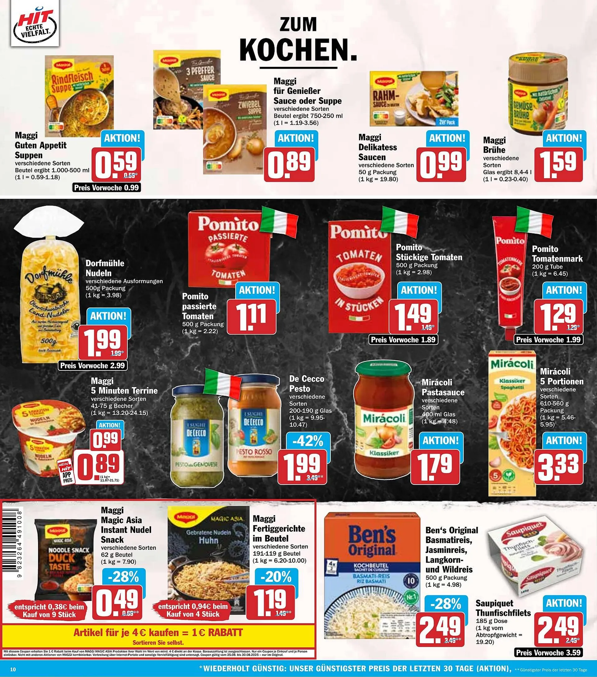 HIT Prospekt von 25. August bis 30. August 2025 - Prospekt seite 10