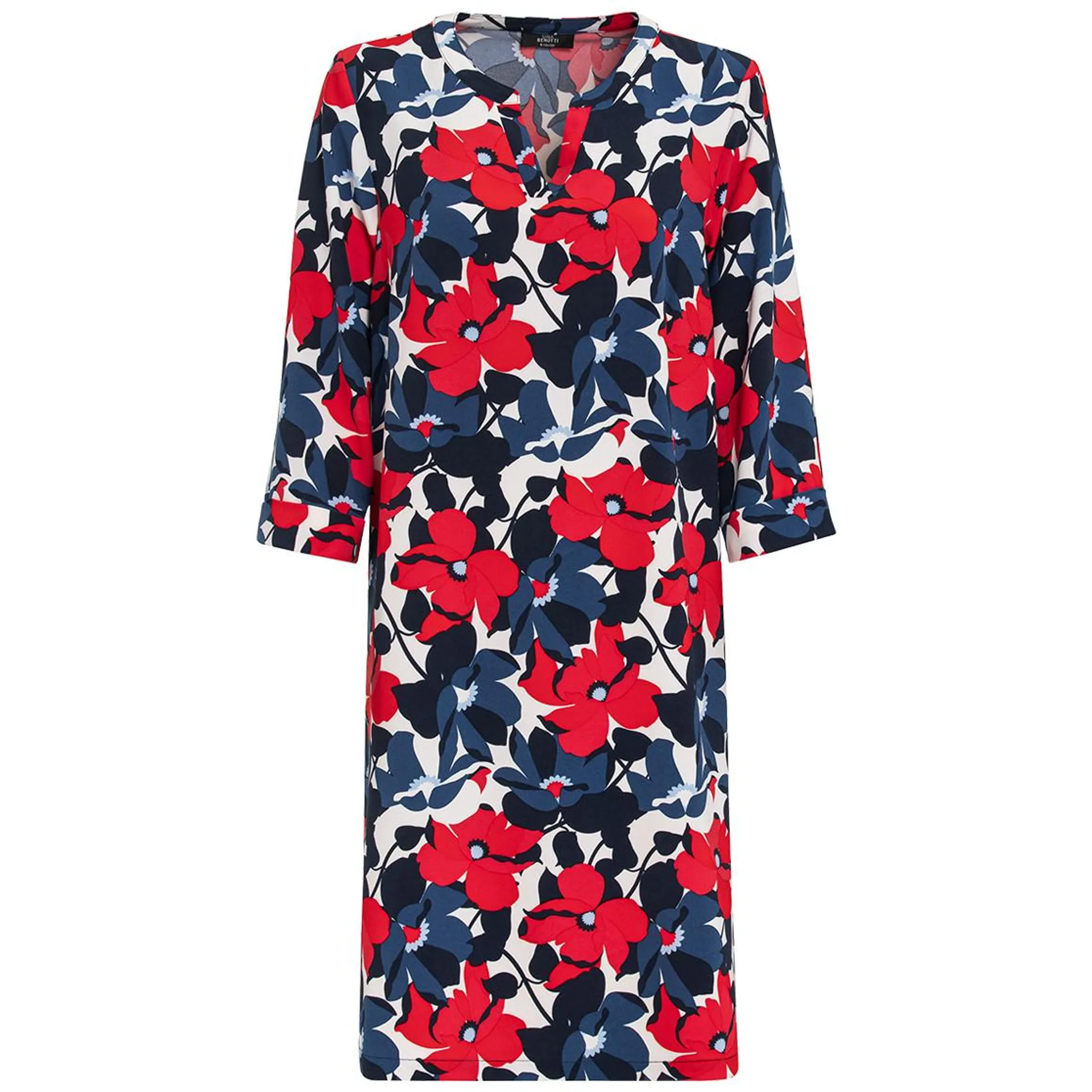 Damen Kleid mit Blumen-Allover