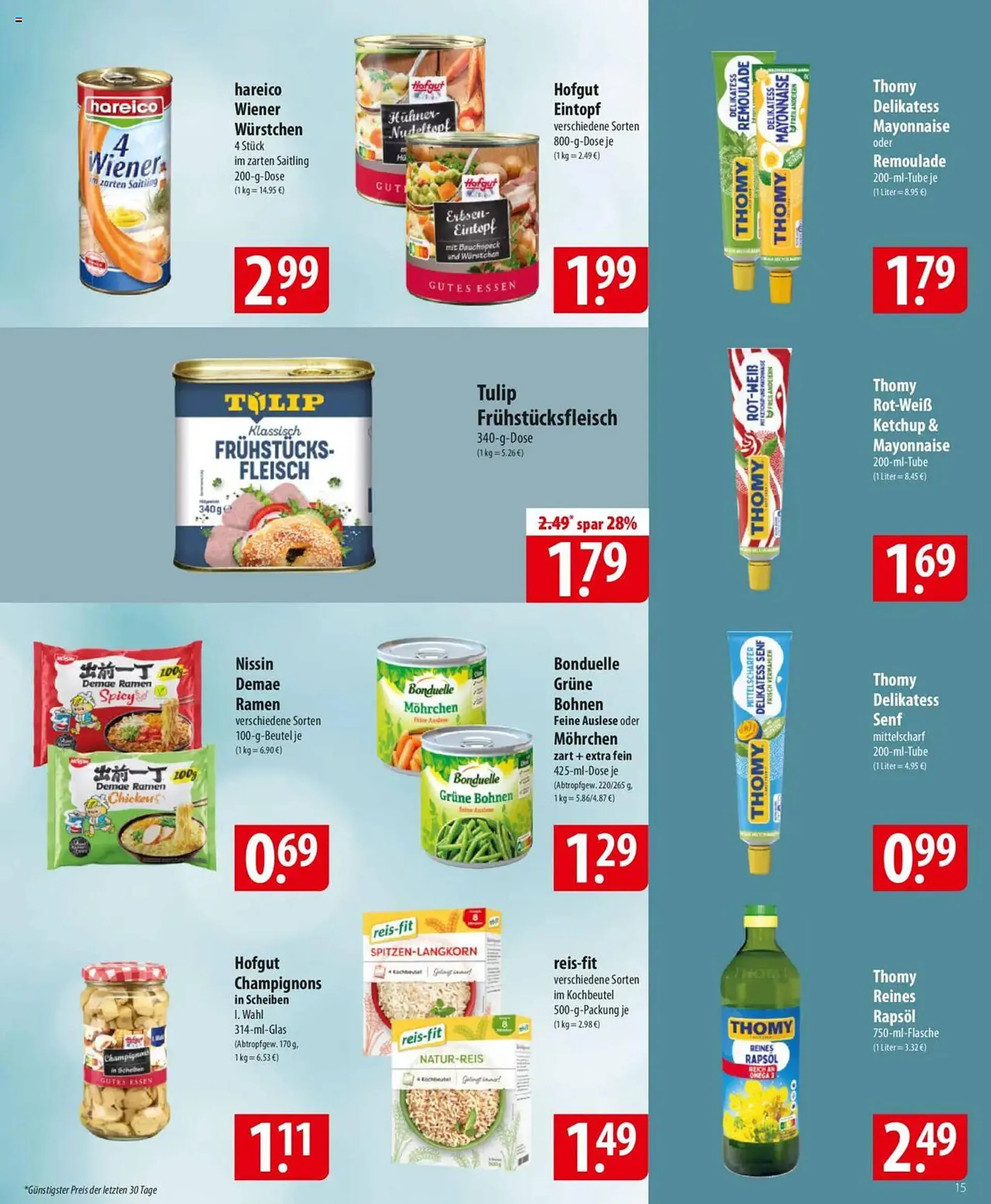Famila Nord Ost Prospekt von 28. April bis 3. Mai 2025 - Prospekt seite 15