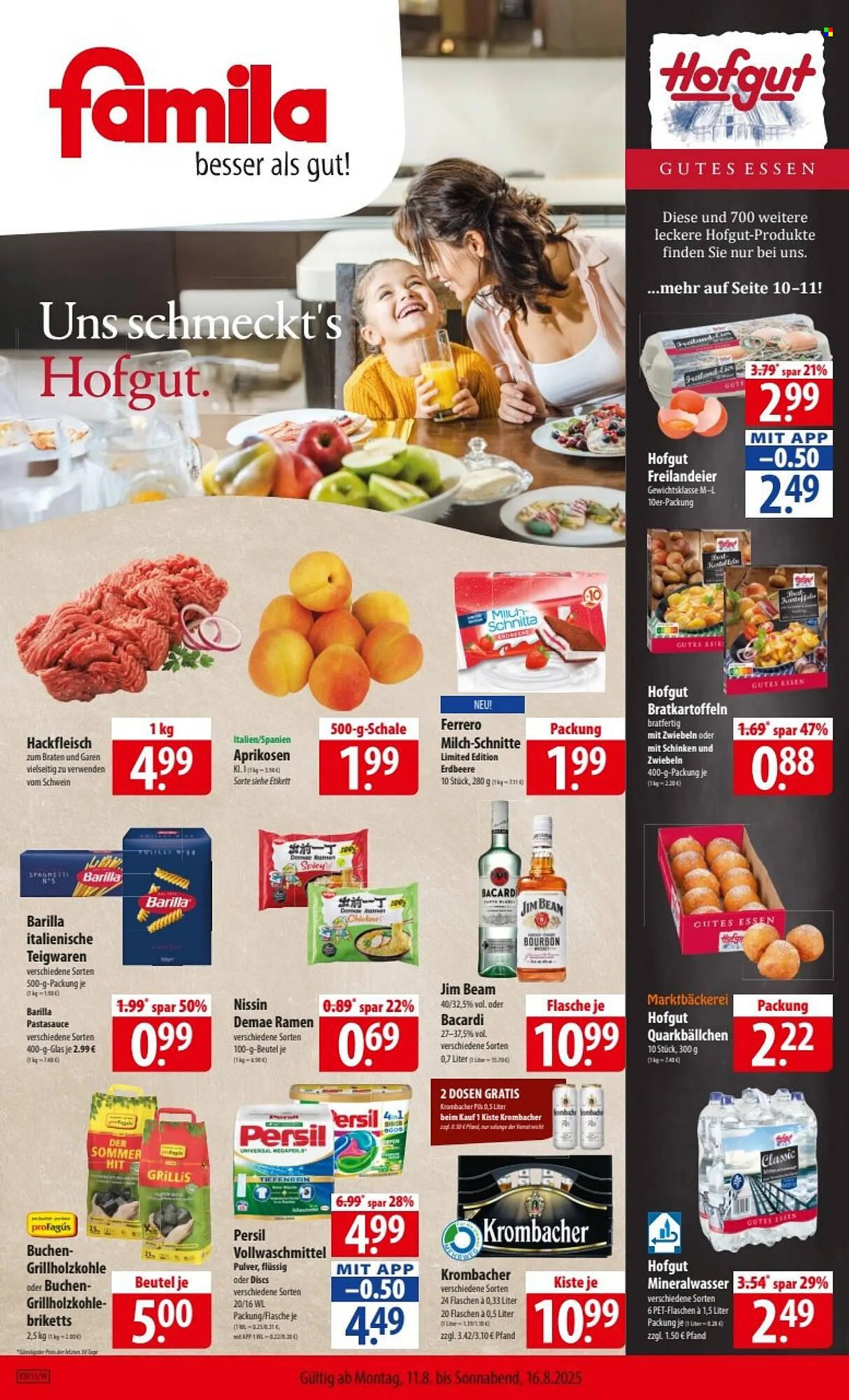 Famila Nord Ost Prospekt von 11. August bis 16. August 2025 - Prospekt seite 1