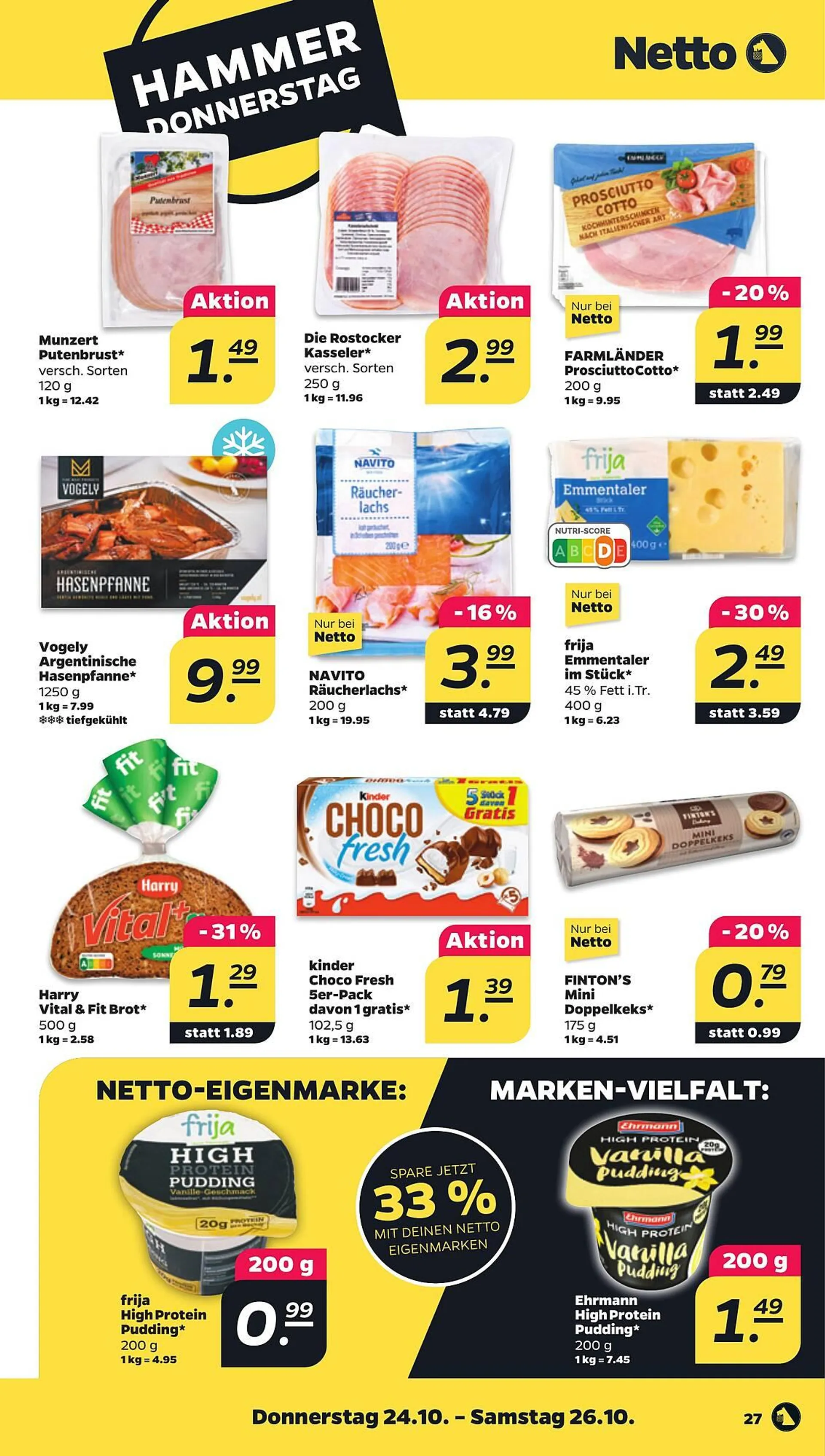 NETTO Prospekt von 21. Oktober bis 26. Oktober 2024 - Prospekt seite 27