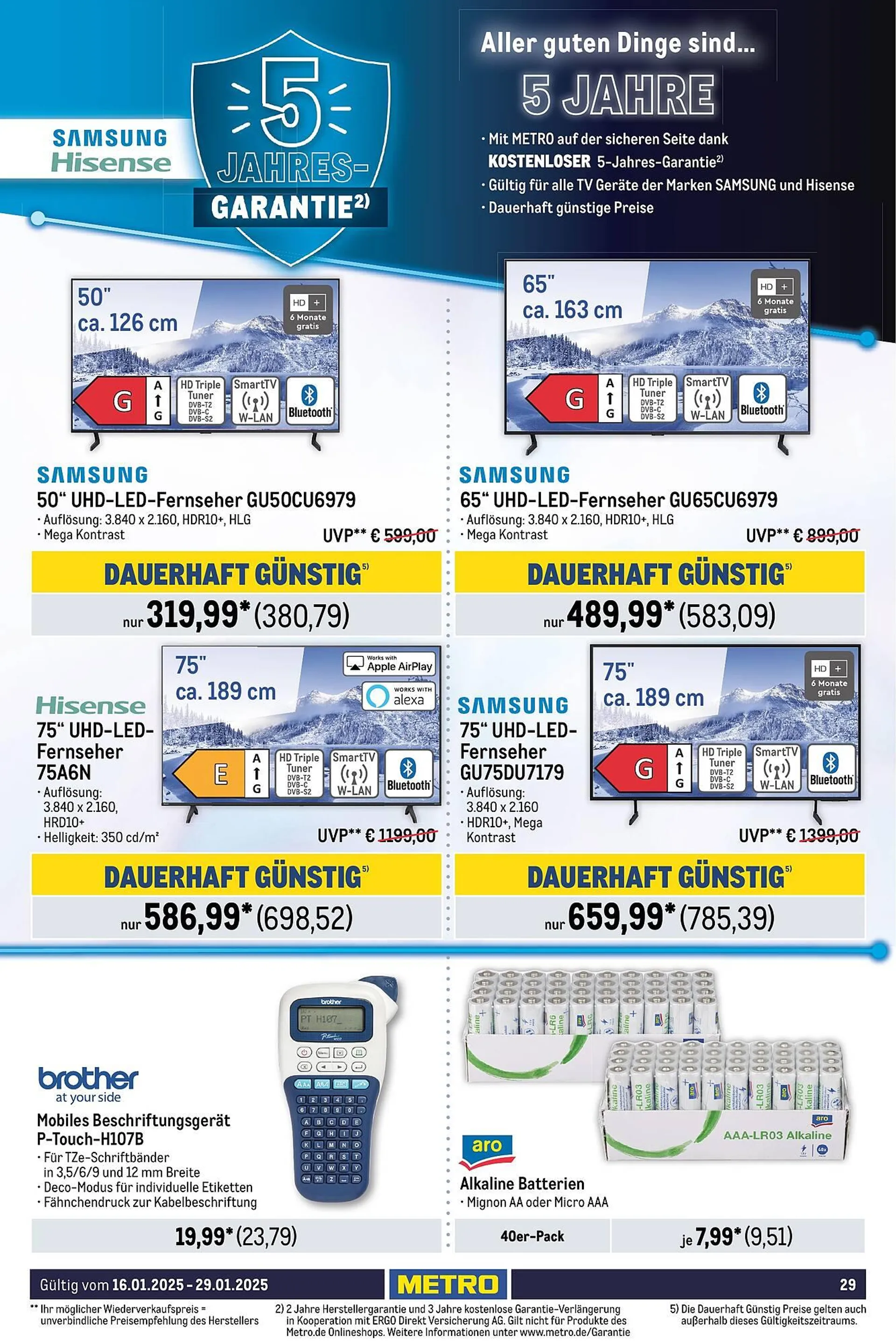 METRO Prospekt von 16. Januar bis 29. Januar 2025 - Prospekt seite 29