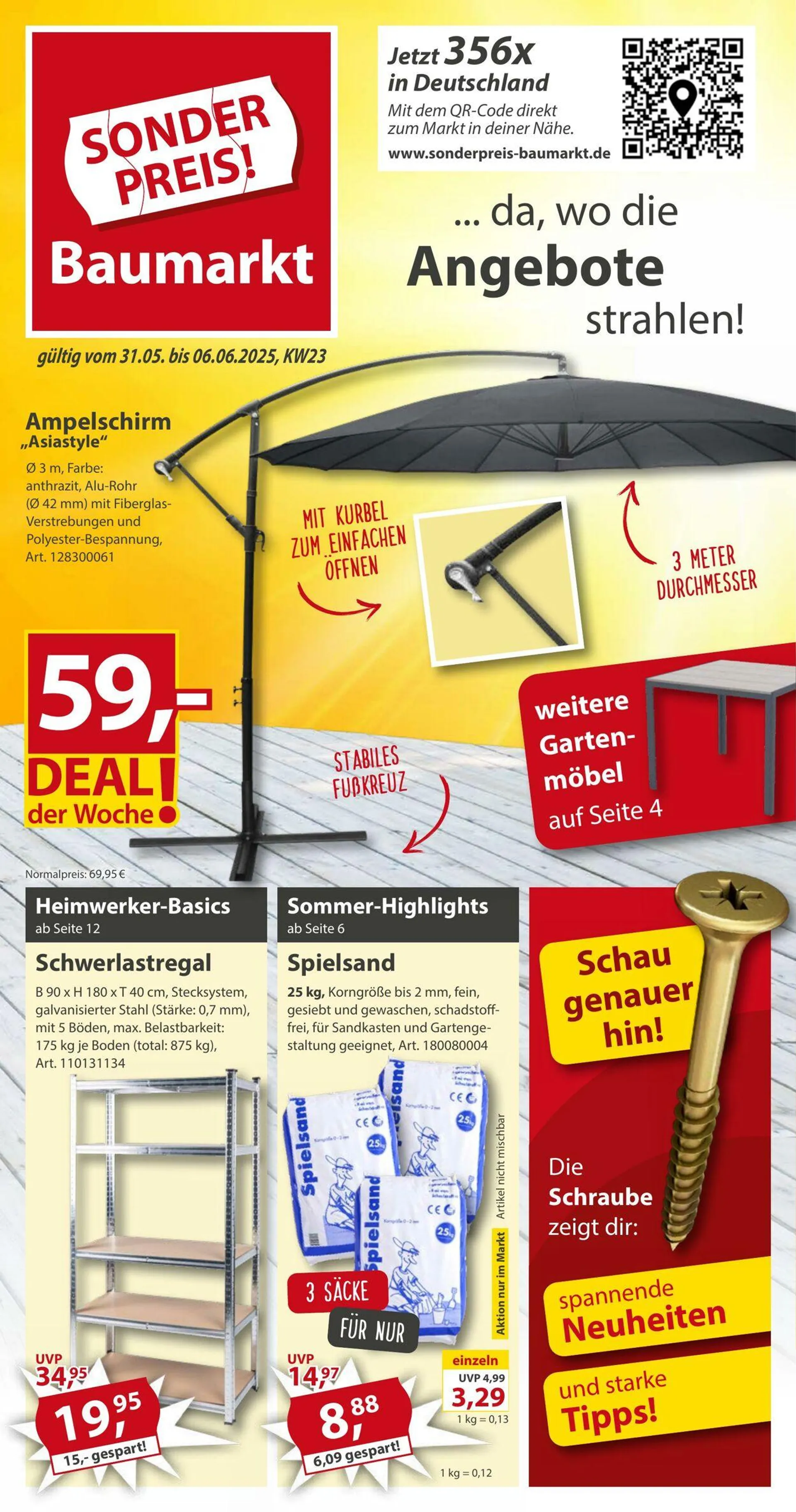Sonderpreis Baumarkt Aktueller Prospekt von 24. Mai bis 7. Juni 2025 - Prospekt seite 1