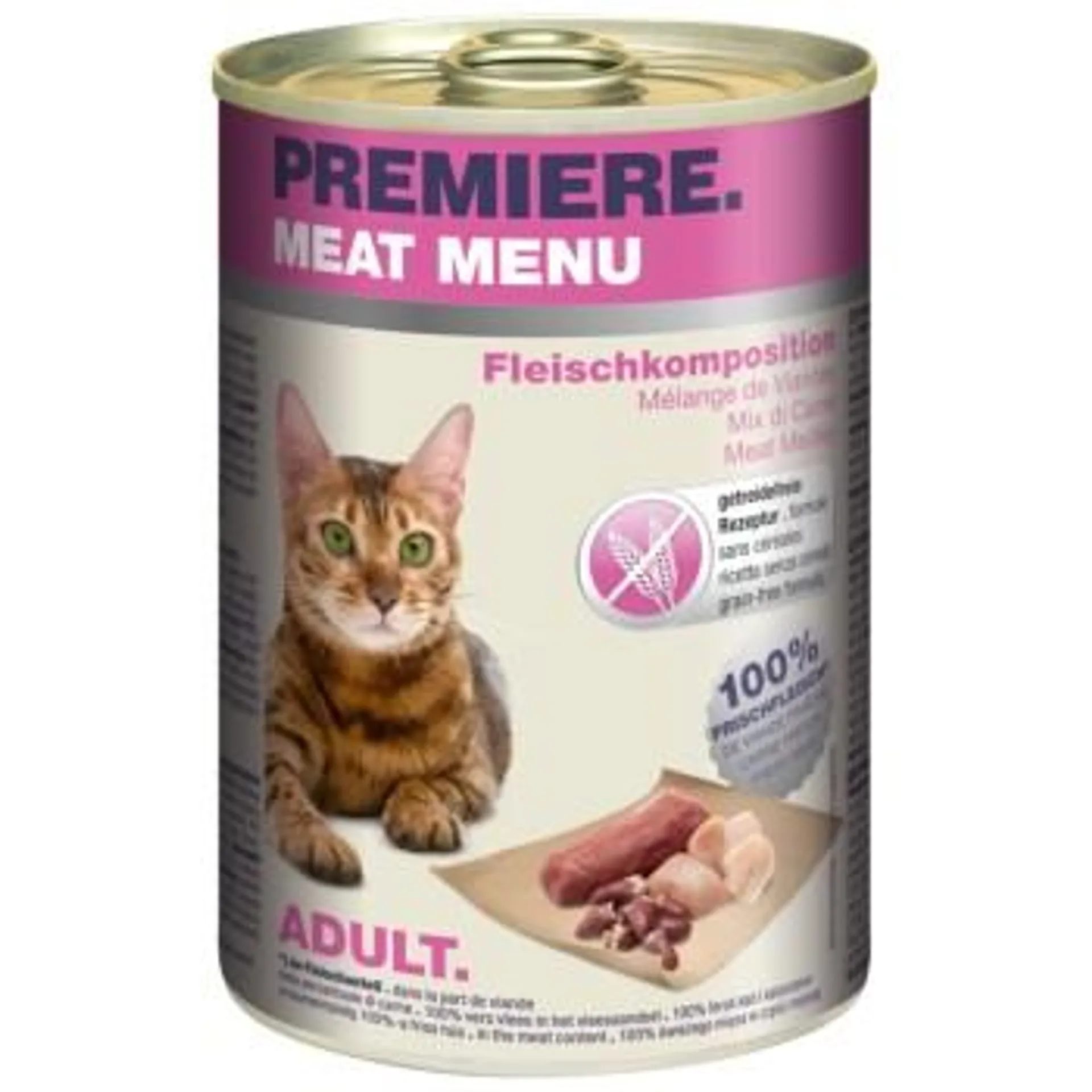 PREMIERE Meat Menu Adult Fleischkomposition 6x400 g