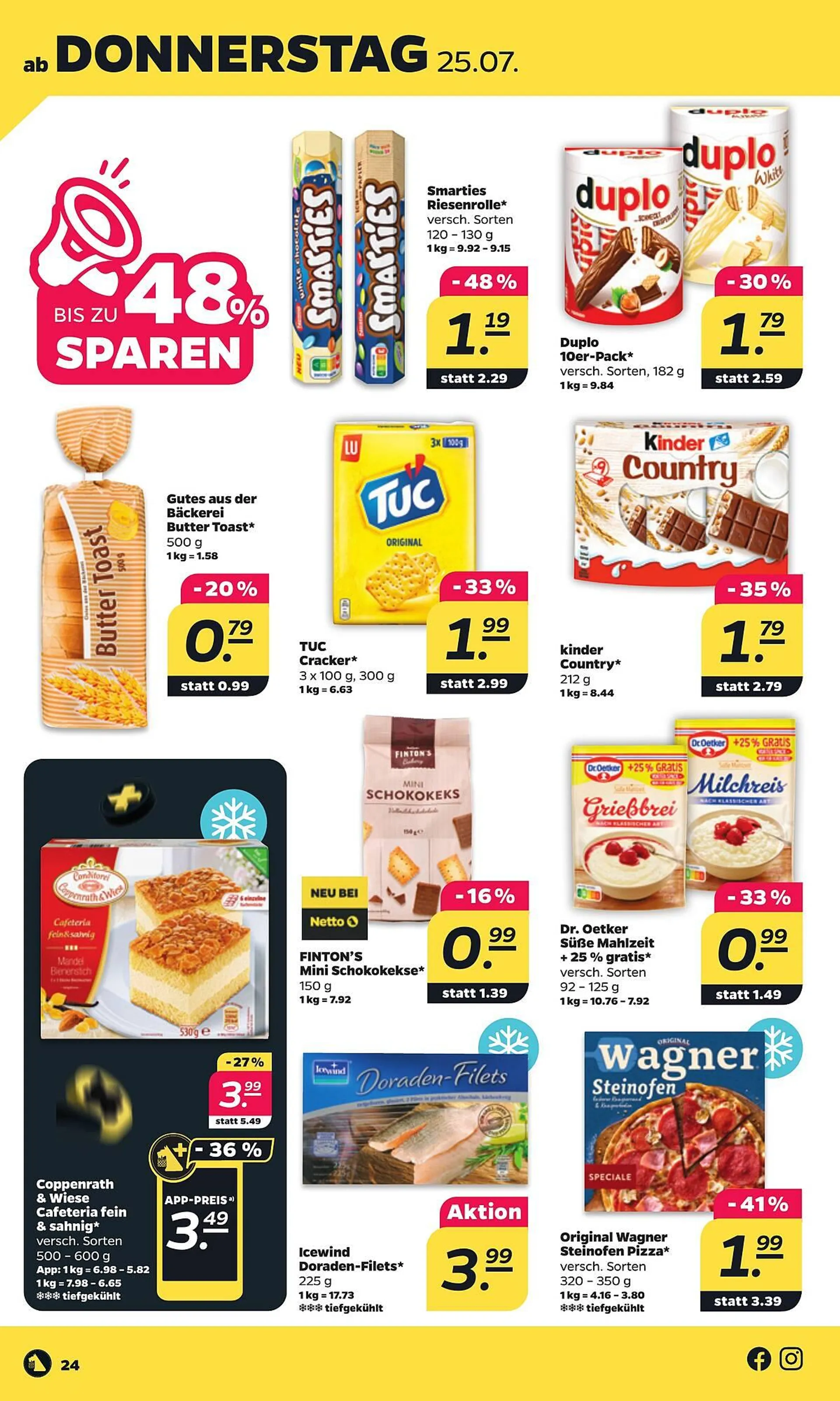 NETTO Prospekt von 22. Juli bis 27. Juli 2024 - Prospekt seite 24