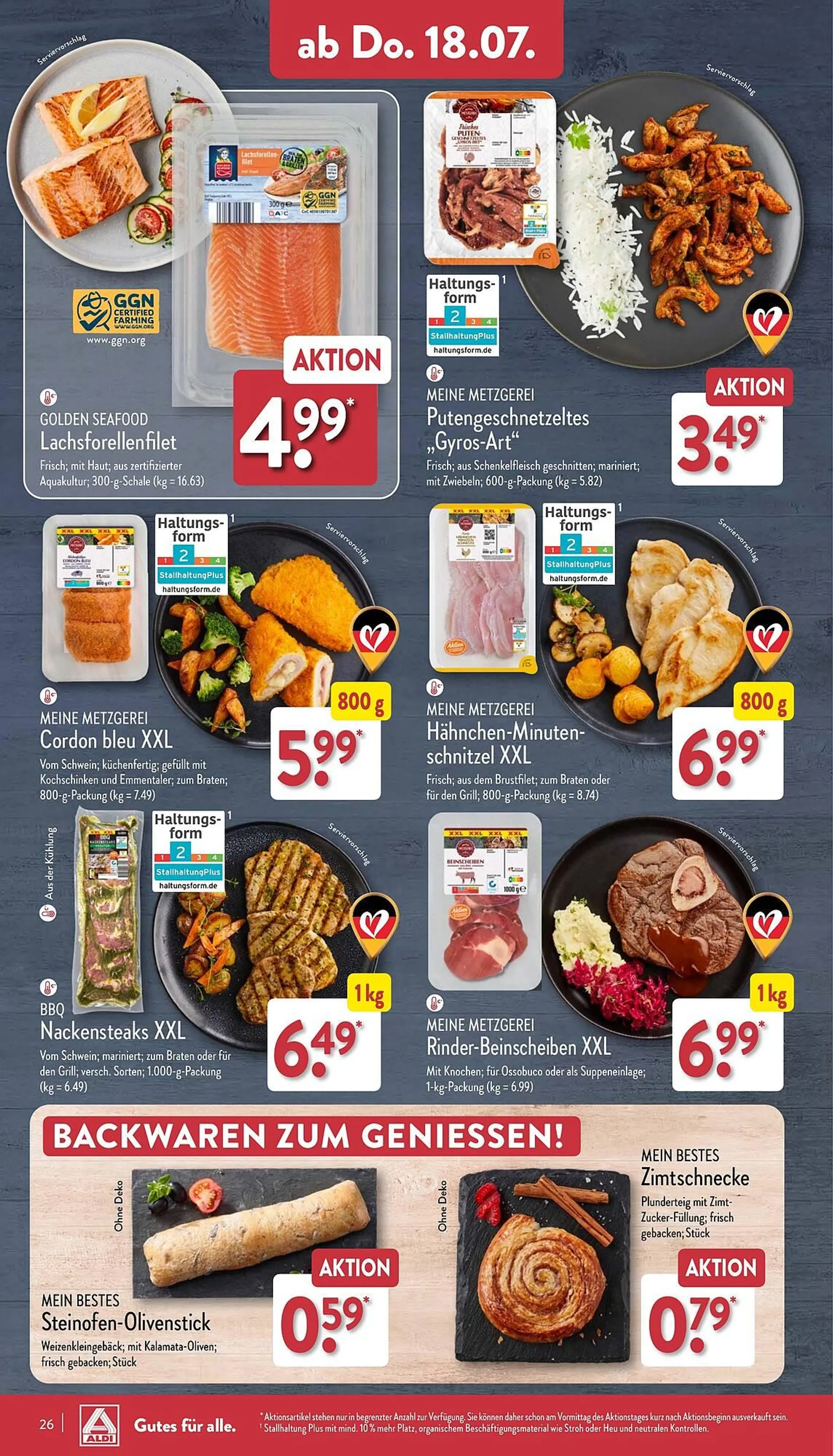 Aldi Nord Prospekt von 15. Juli bis 20. Juli 2024 - Prospekt seite 26