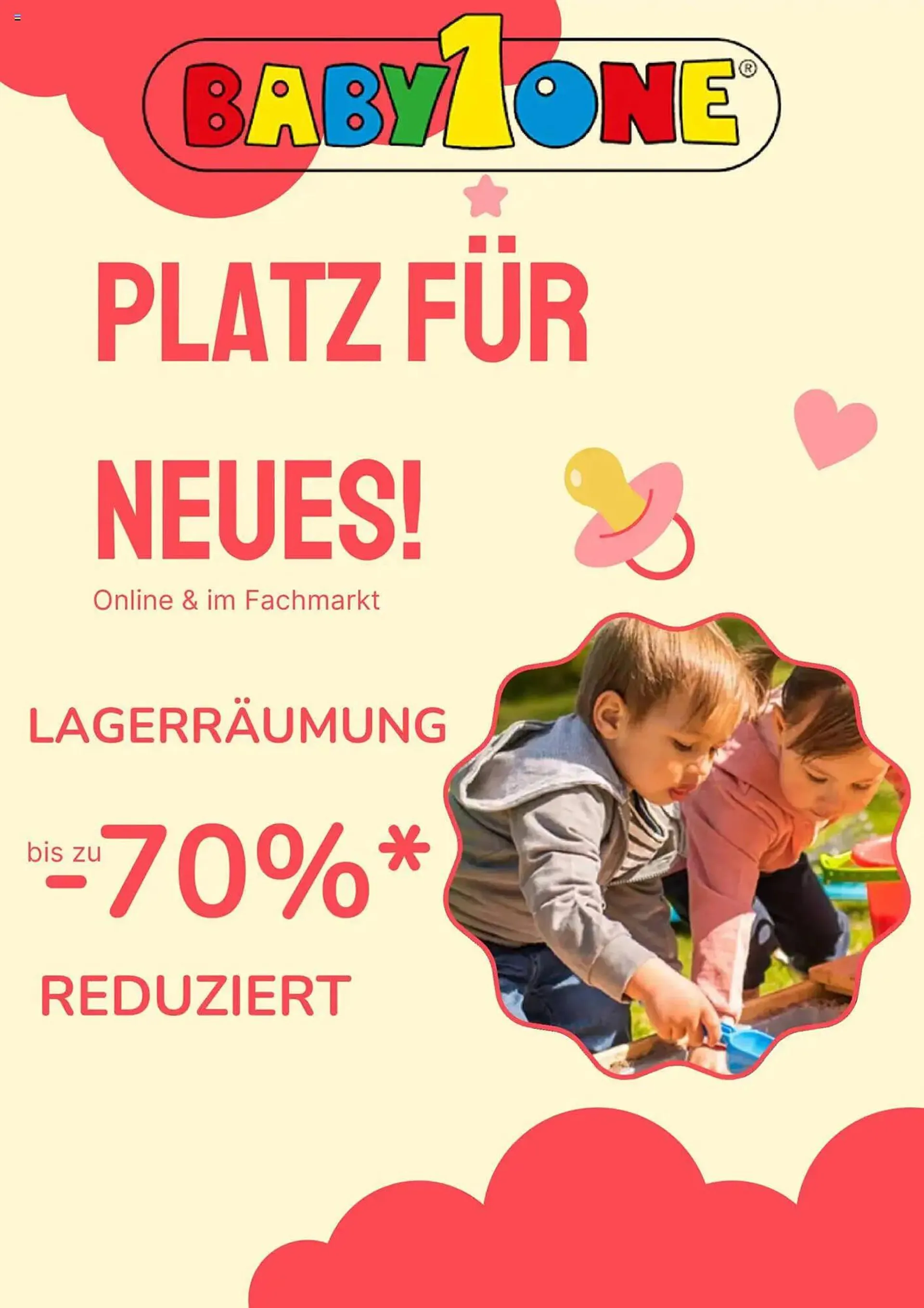 BabyOne Prospekt von 4. August bis 4. September 2025 - Prospekt seite 1