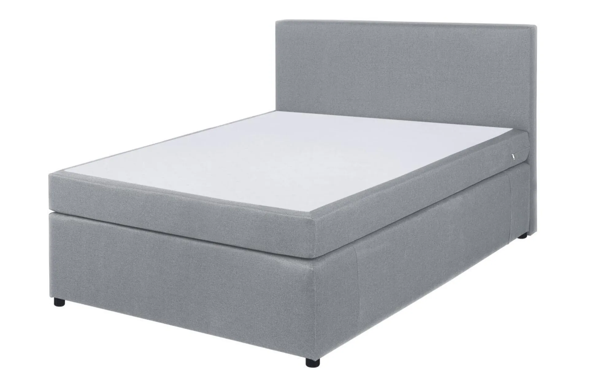 Boxspringbett - silber - H3 - 140x200 cm