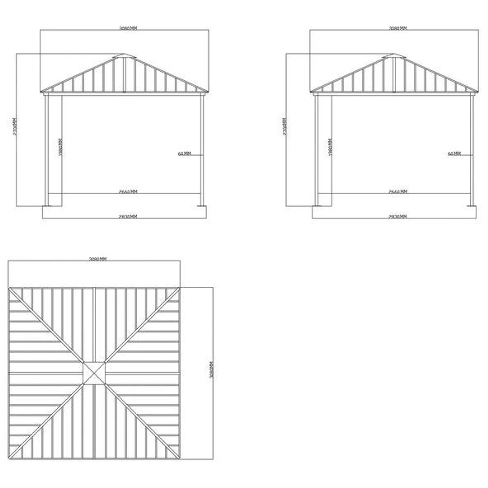 LED-Solar-Pavillon AZUR