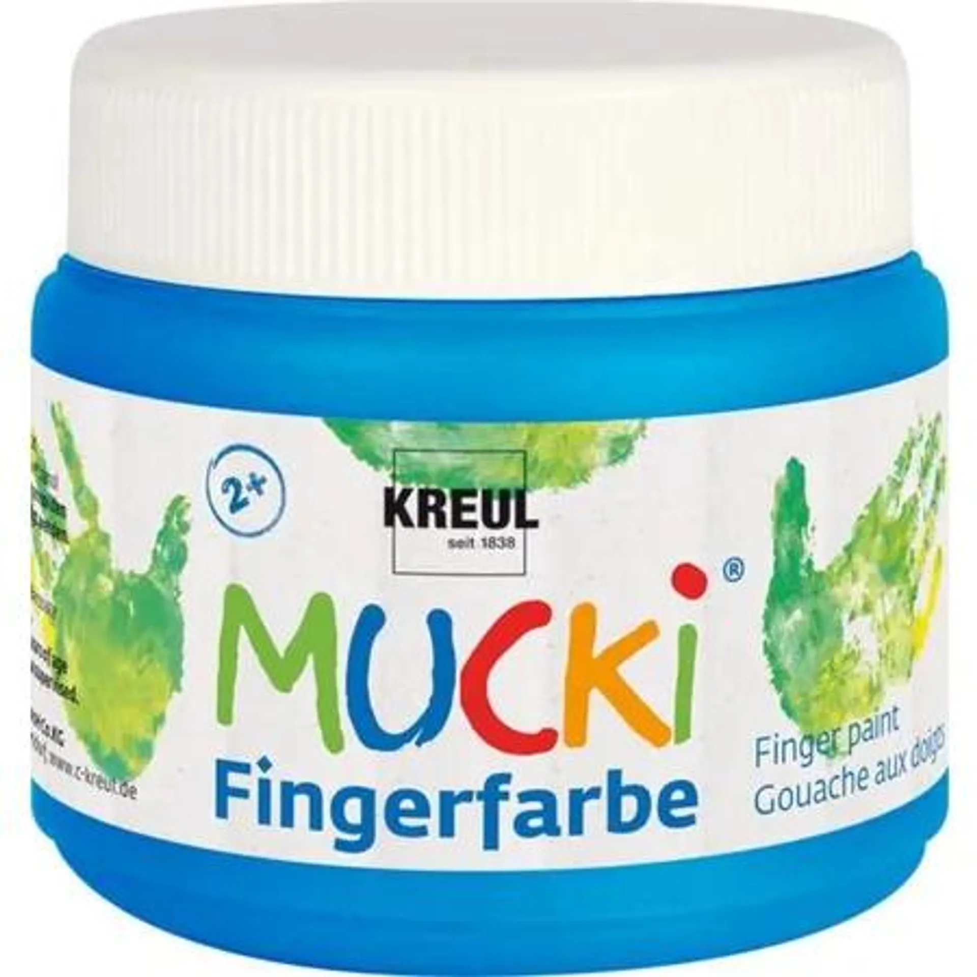 MUCKI Fingerfarbe, blau, 150 ml