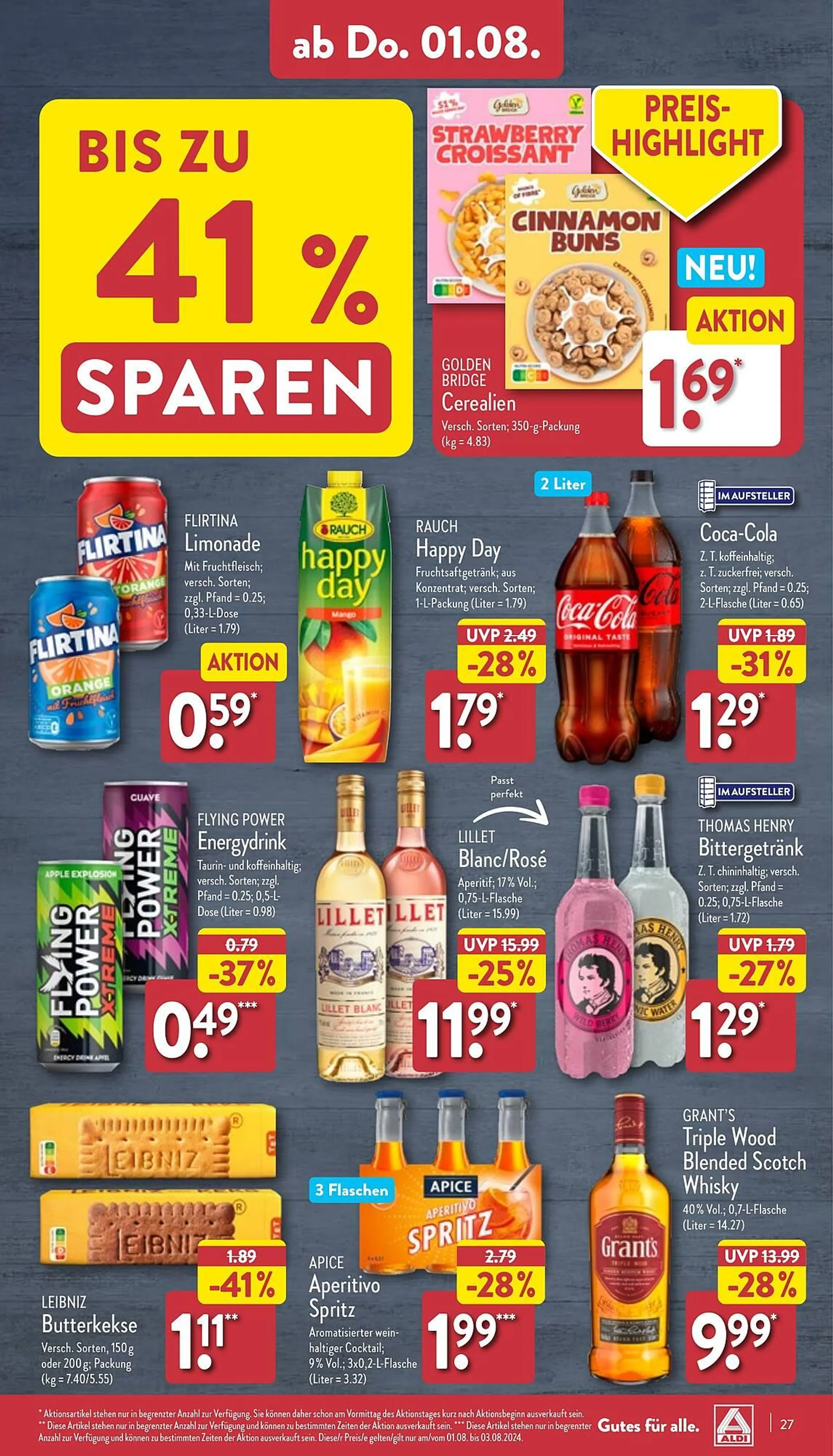 ALDI Nord Prospekte von 29. Juli bis 3. August 2024 - Prospekt seite 27